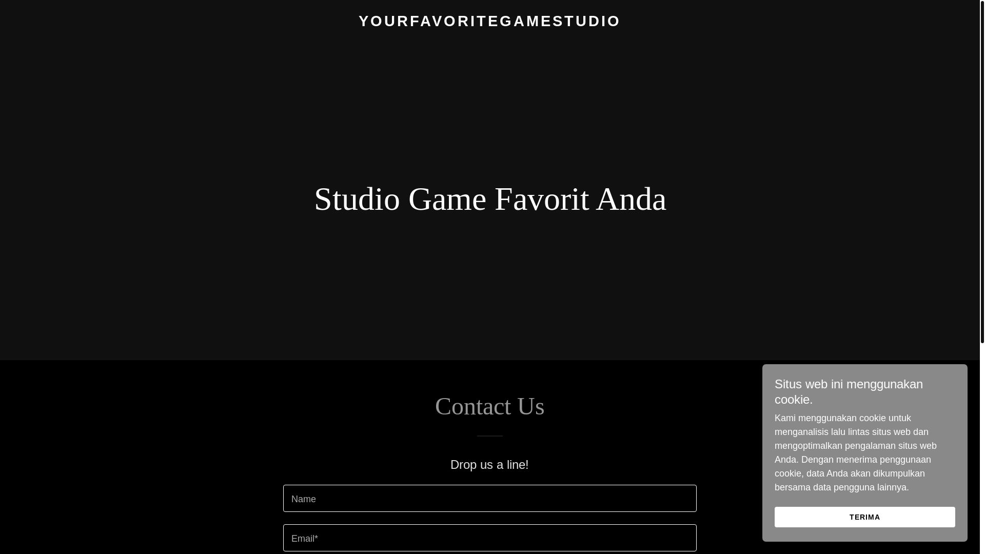 website screenshot of https://yourfavoritegamestudio.com/