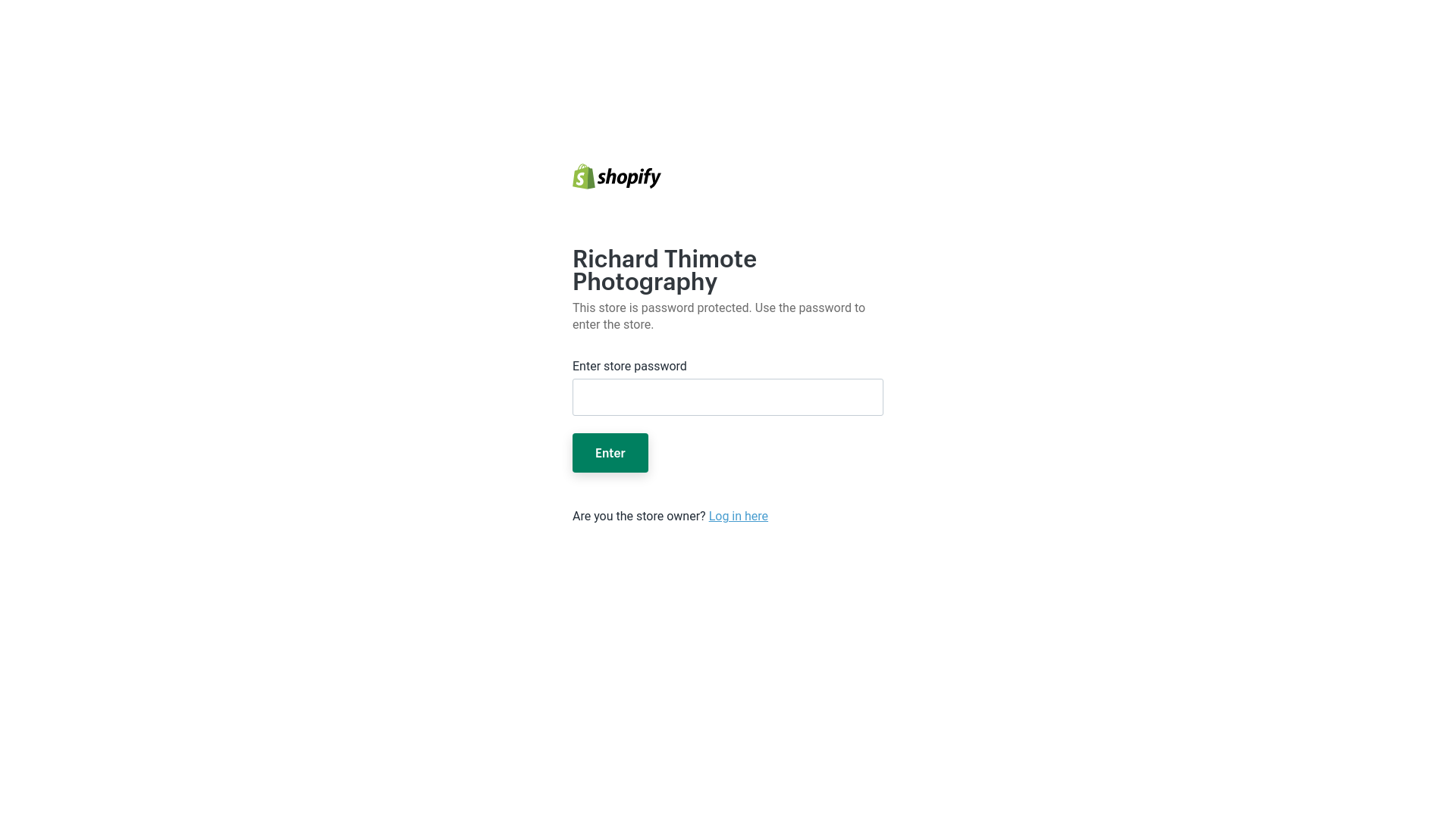 website screenshot of https://richardthimotephotography.com/