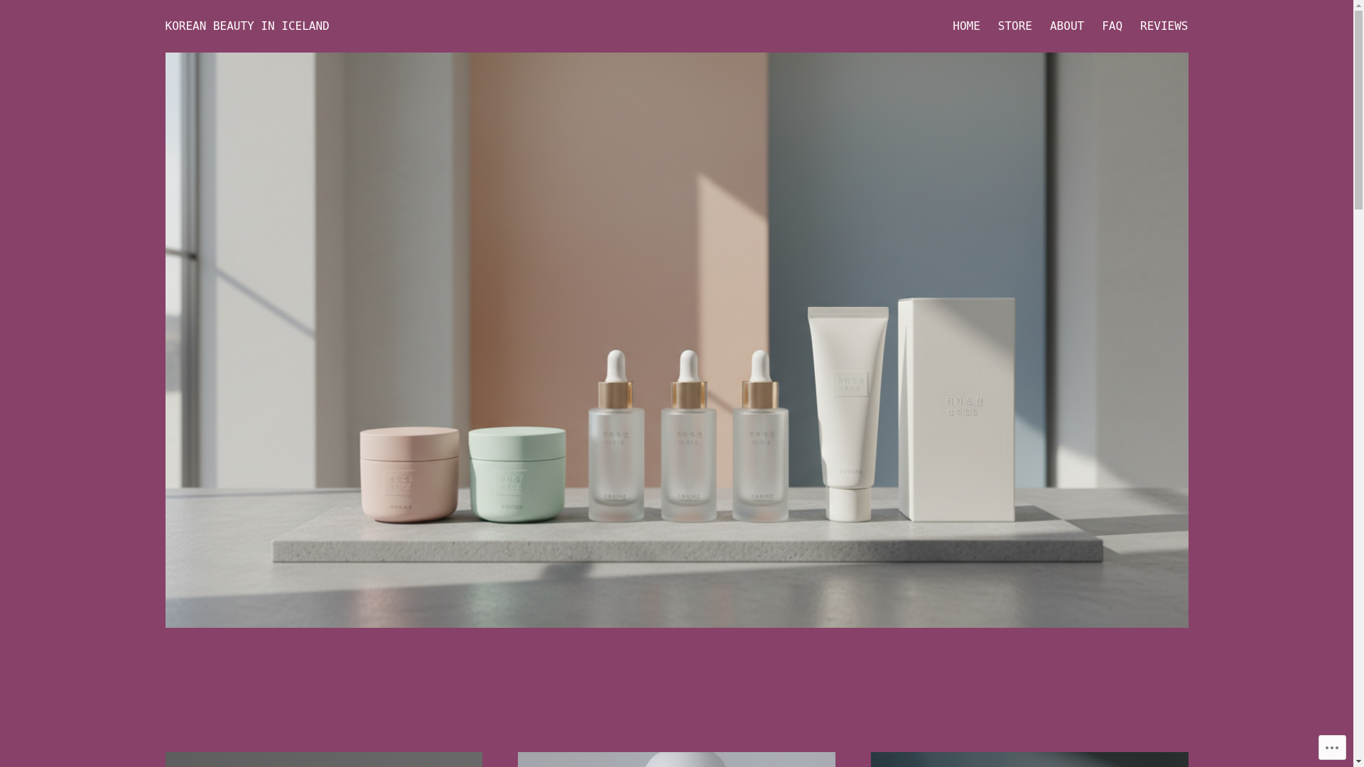 website screenshot of https://koreanbeauty.is/