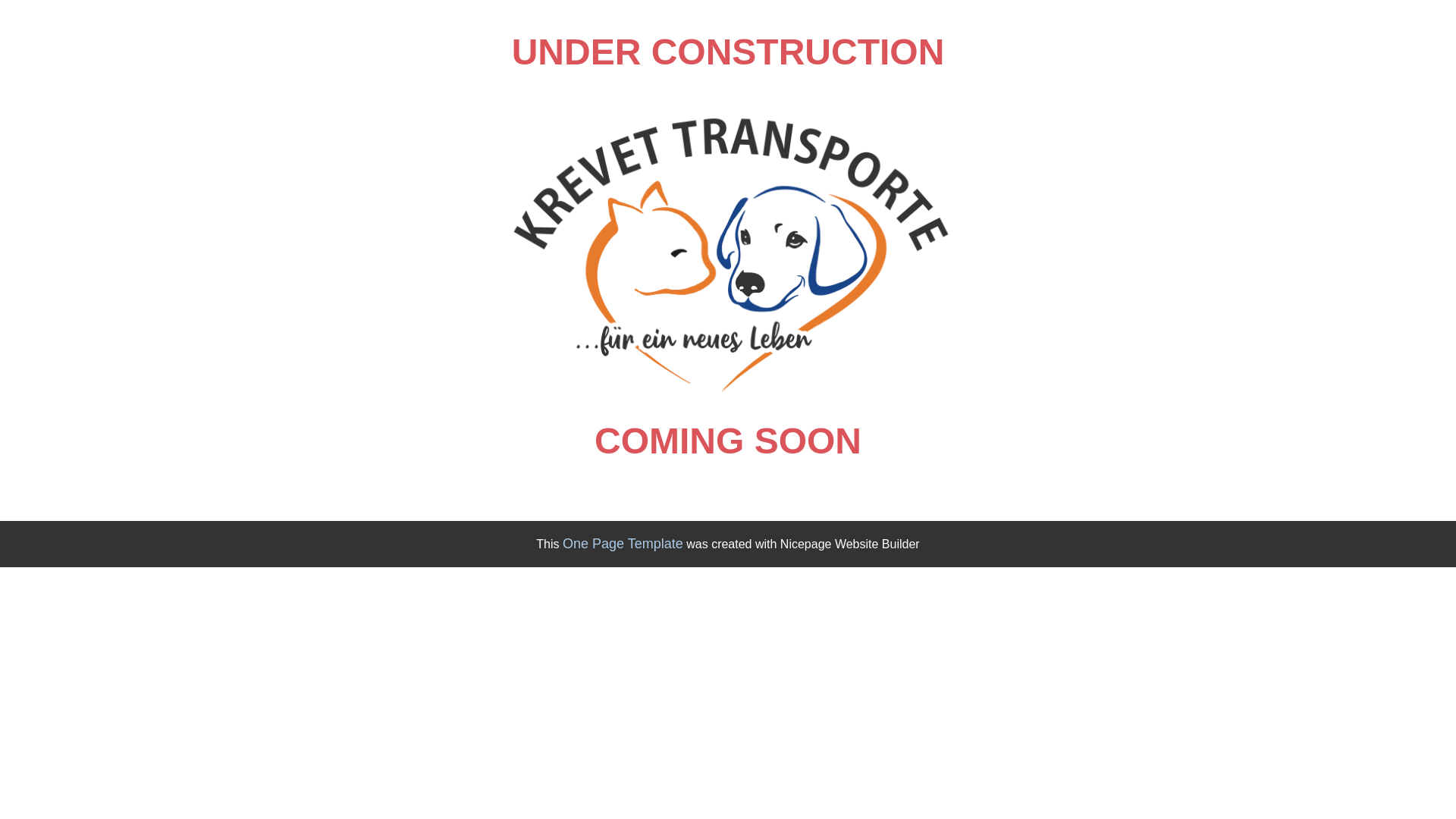website screenshot of https://krevet-transporte.eu/
