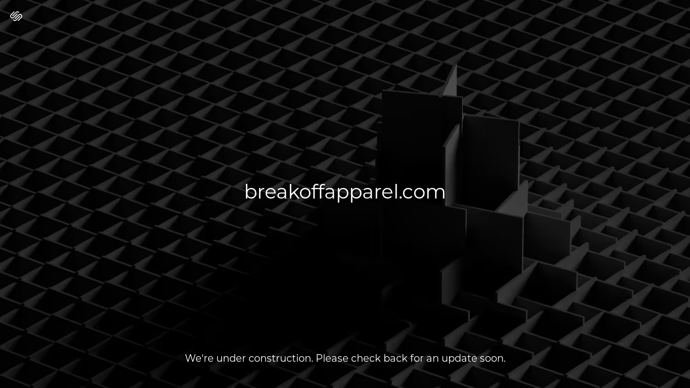 website screenshot of https://breakoffapparel.com/