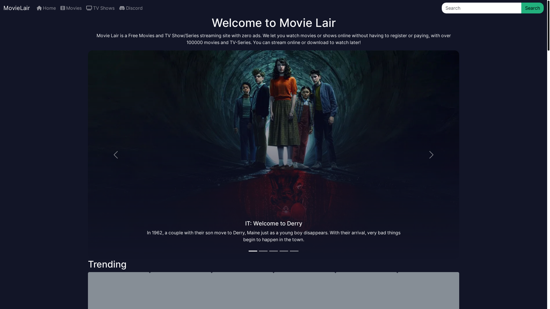 website screenshot of https://lairmovie.pages.dev/