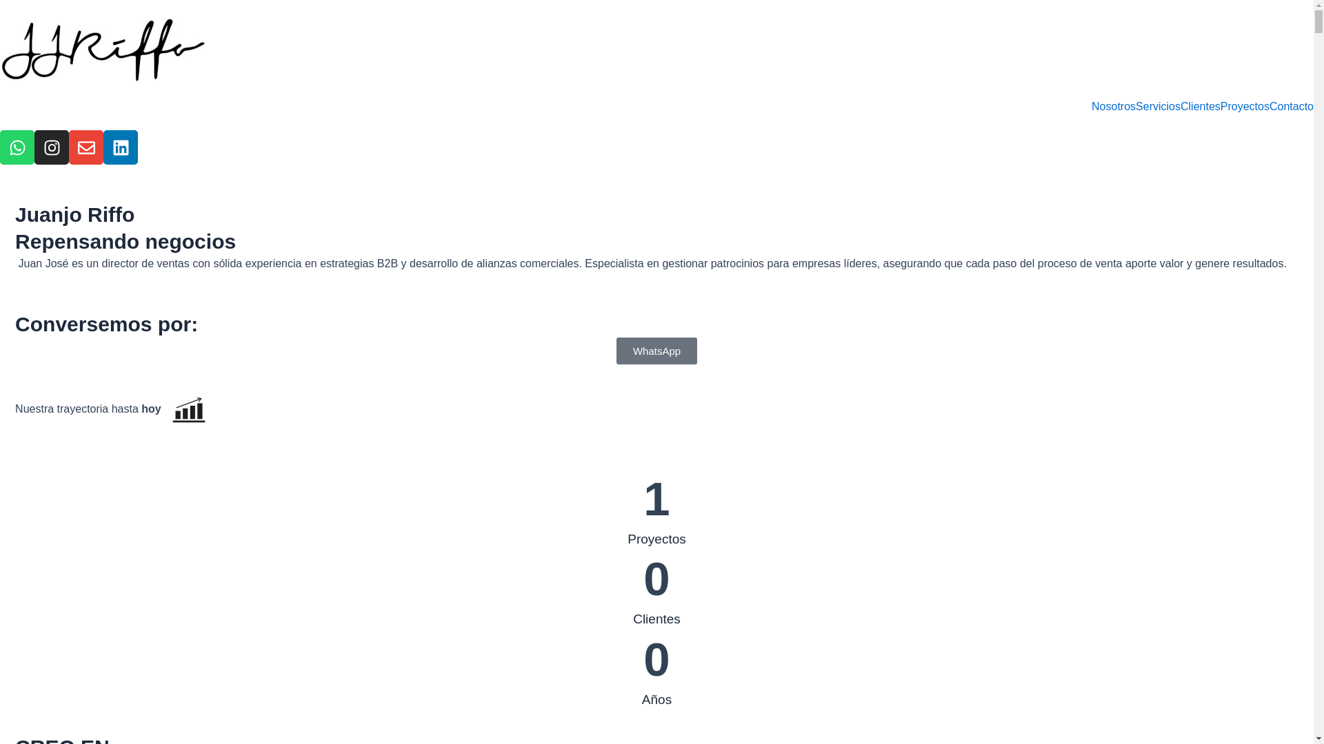 website screenshot of https://juanjoriffo.cl/