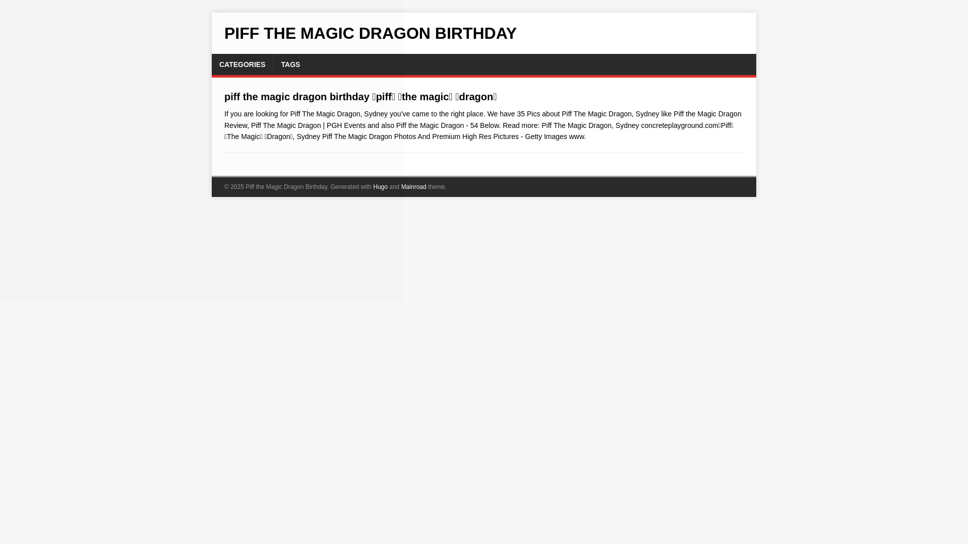 website screenshot of https://piff-the-magic-dragon-birthday.pages.dev/