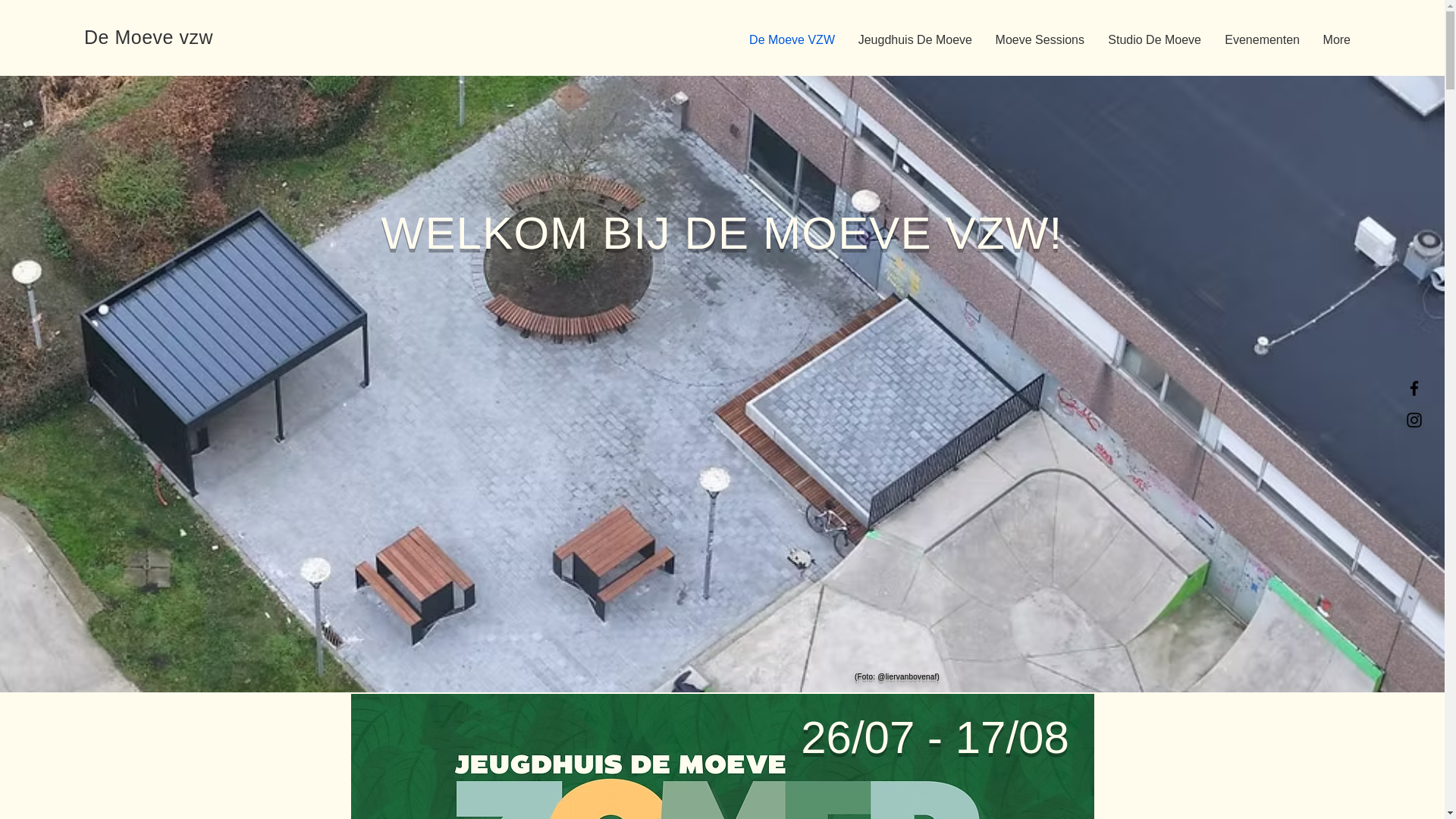 website screenshot of https://moeve.be/