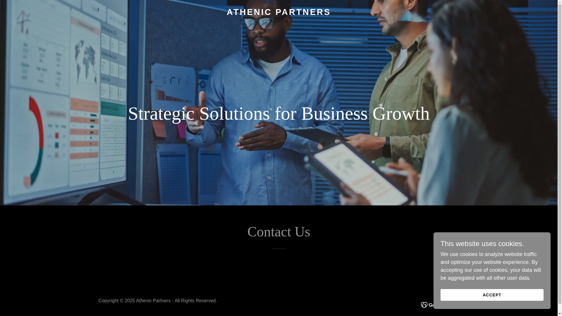 website screenshot of https://athenticpartners.com/