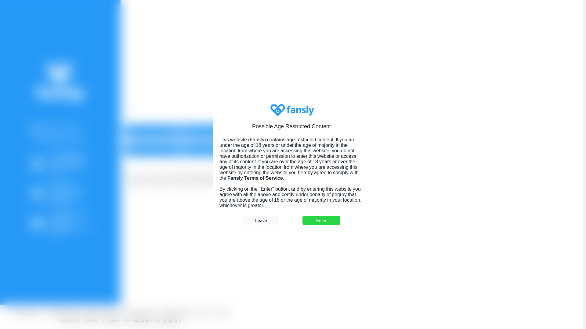 website screenshot of https://fansly.com/