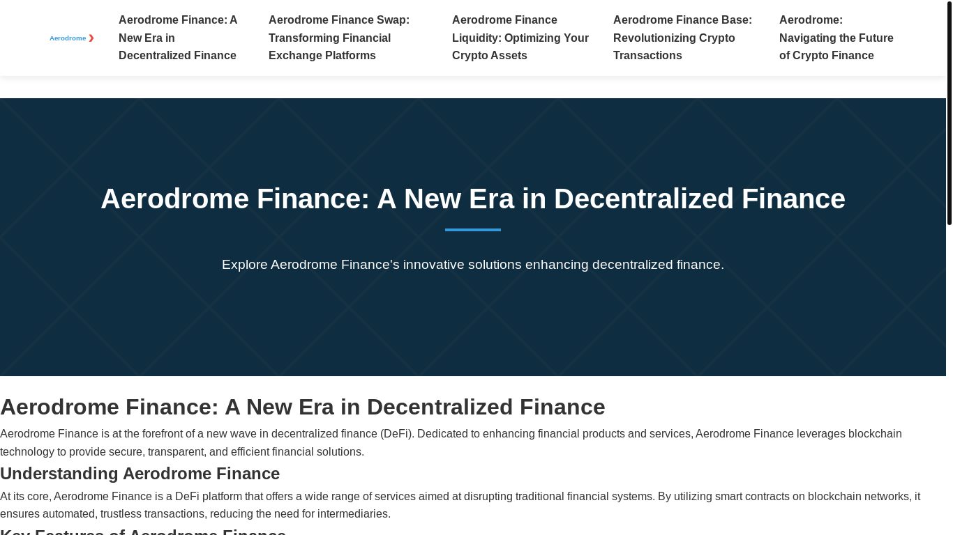 website screenshot of https://aerdorne.net/