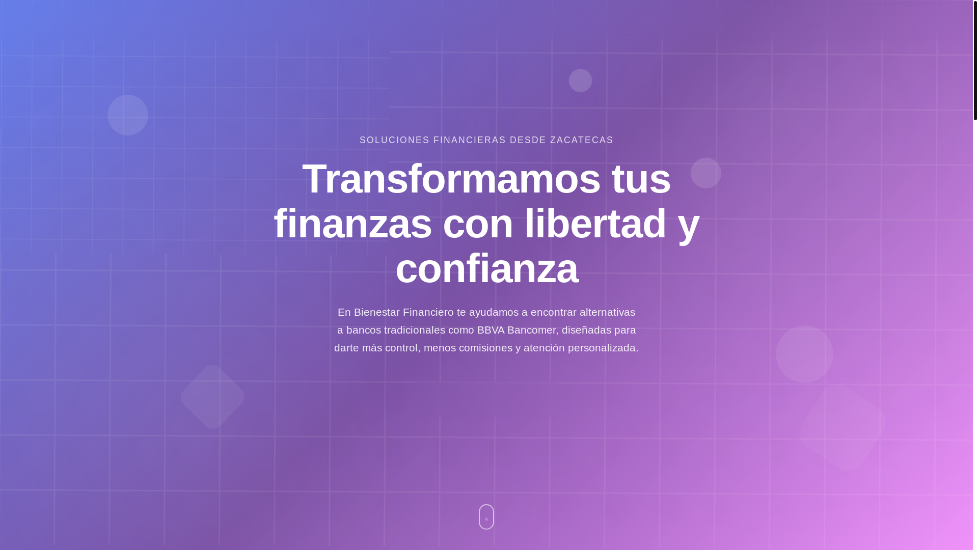 website screenshot of https://bienestarfinanciero.top/