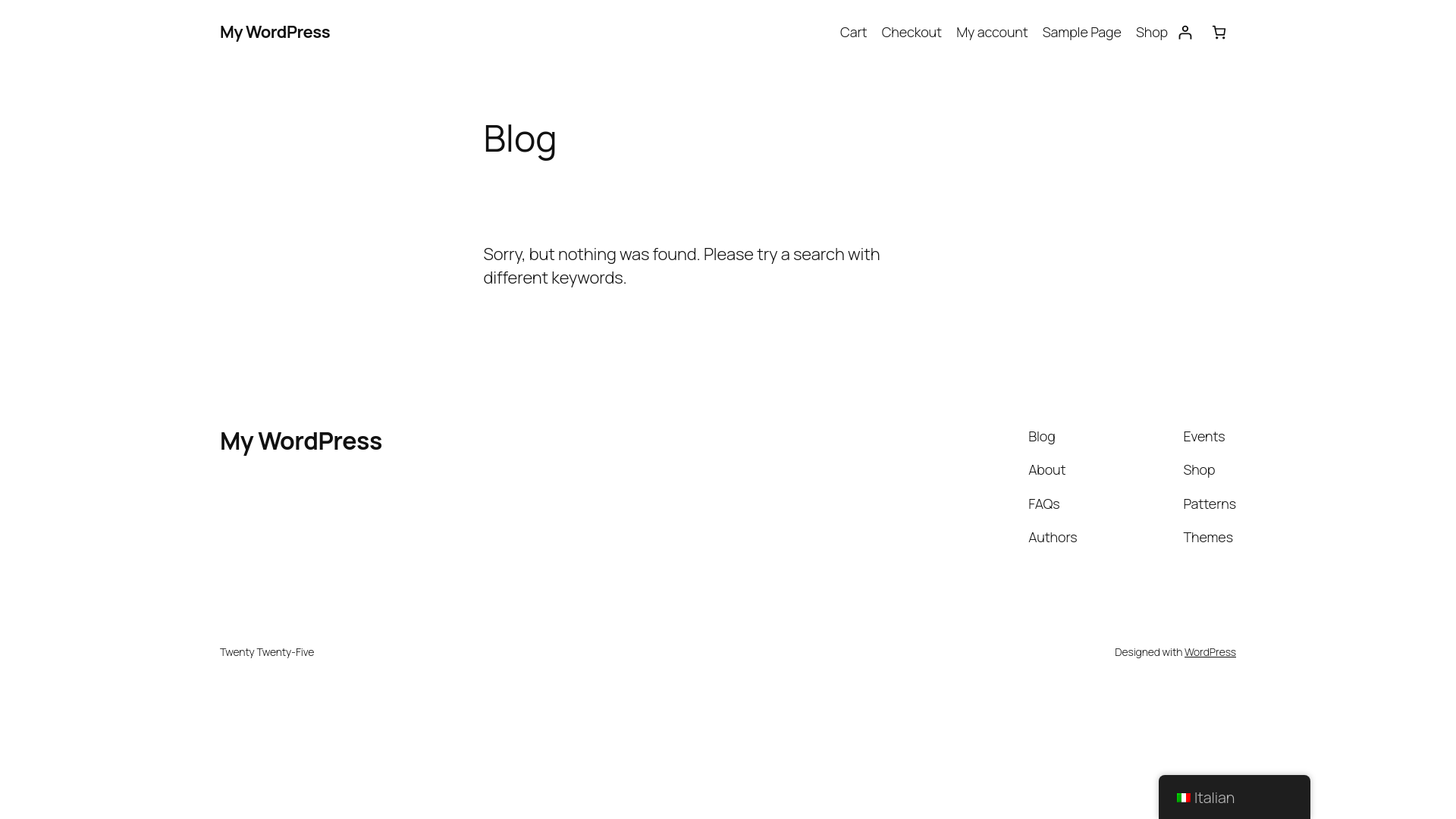 website screenshot of https://naturaling.it/
