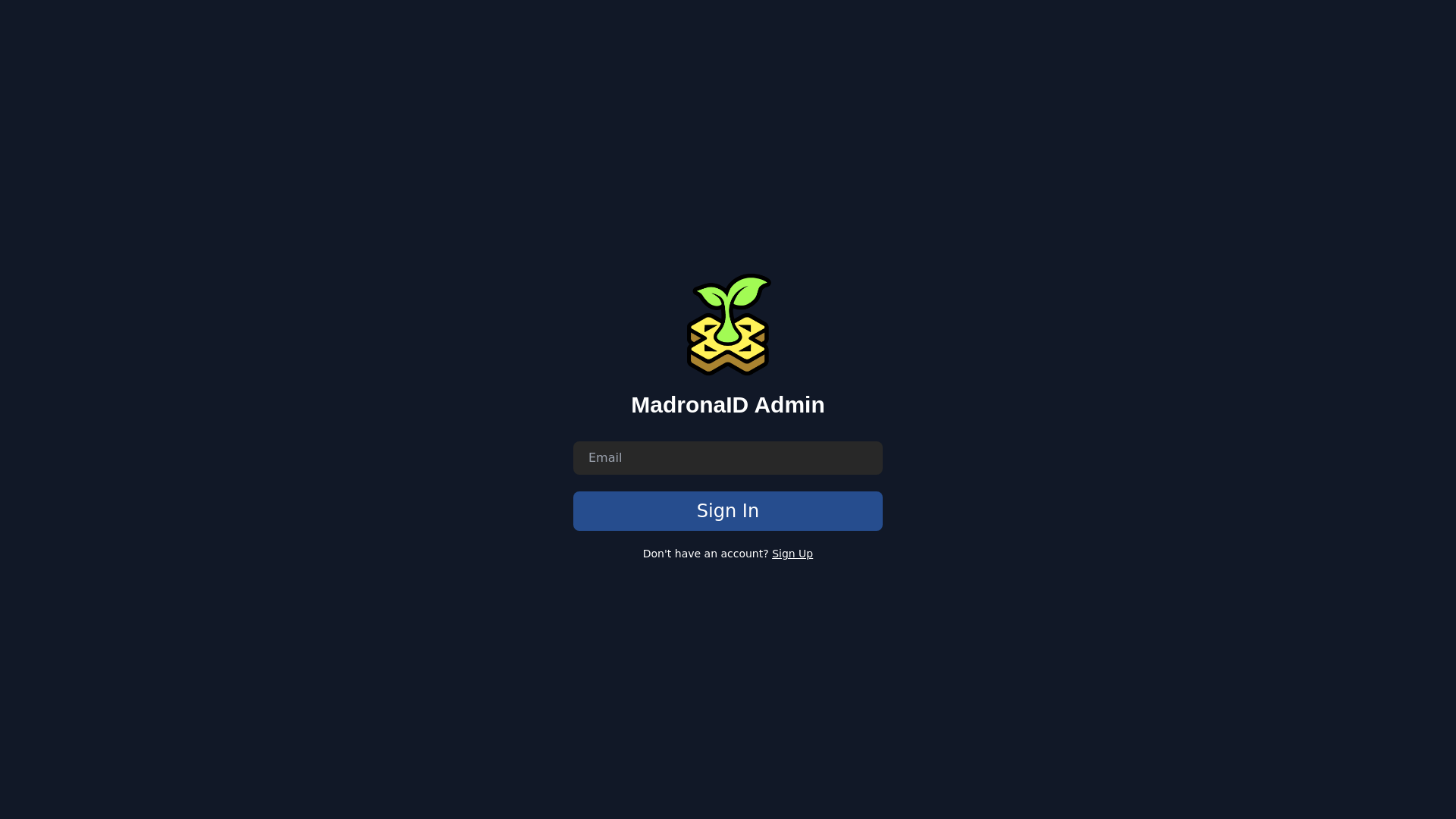website screenshot of https://madronaidadminfrontend.pages.dev/