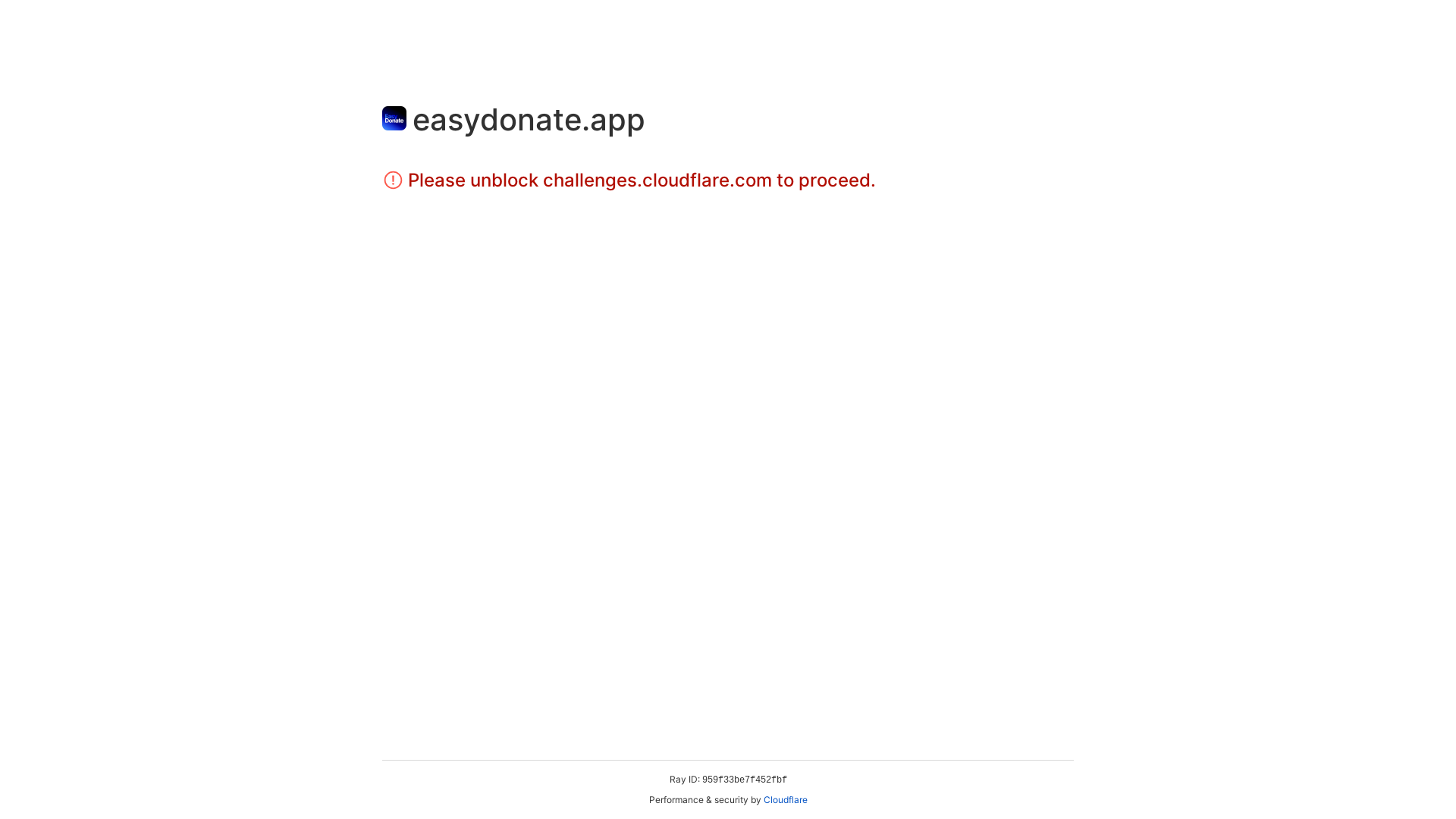 website screenshot of https://easydonate.app/