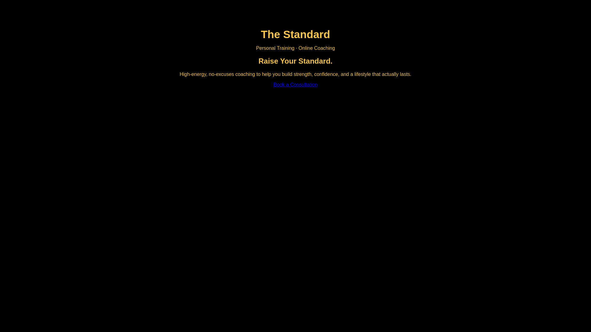 website screenshot of https://thestandardco-website.pages.dev/