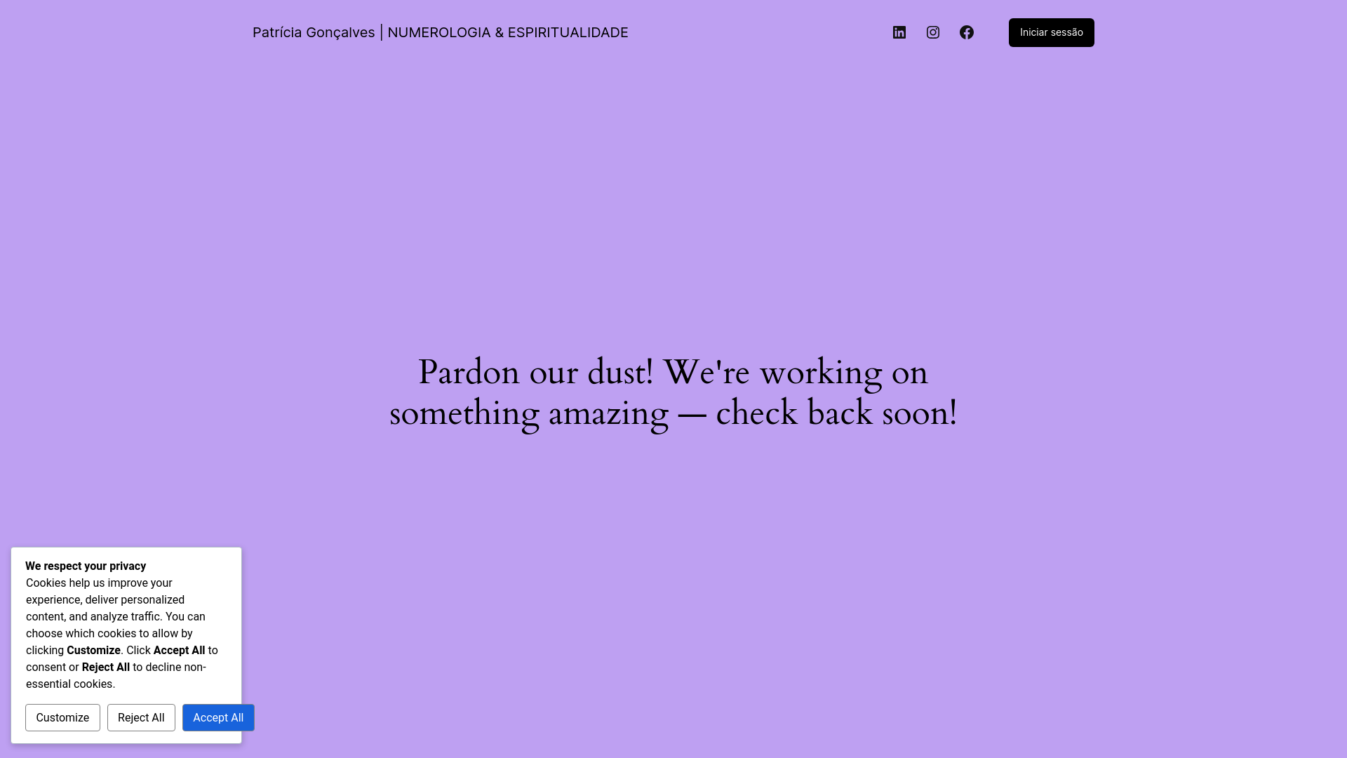 website screenshot of https://patriiciamgoncalves.pt/