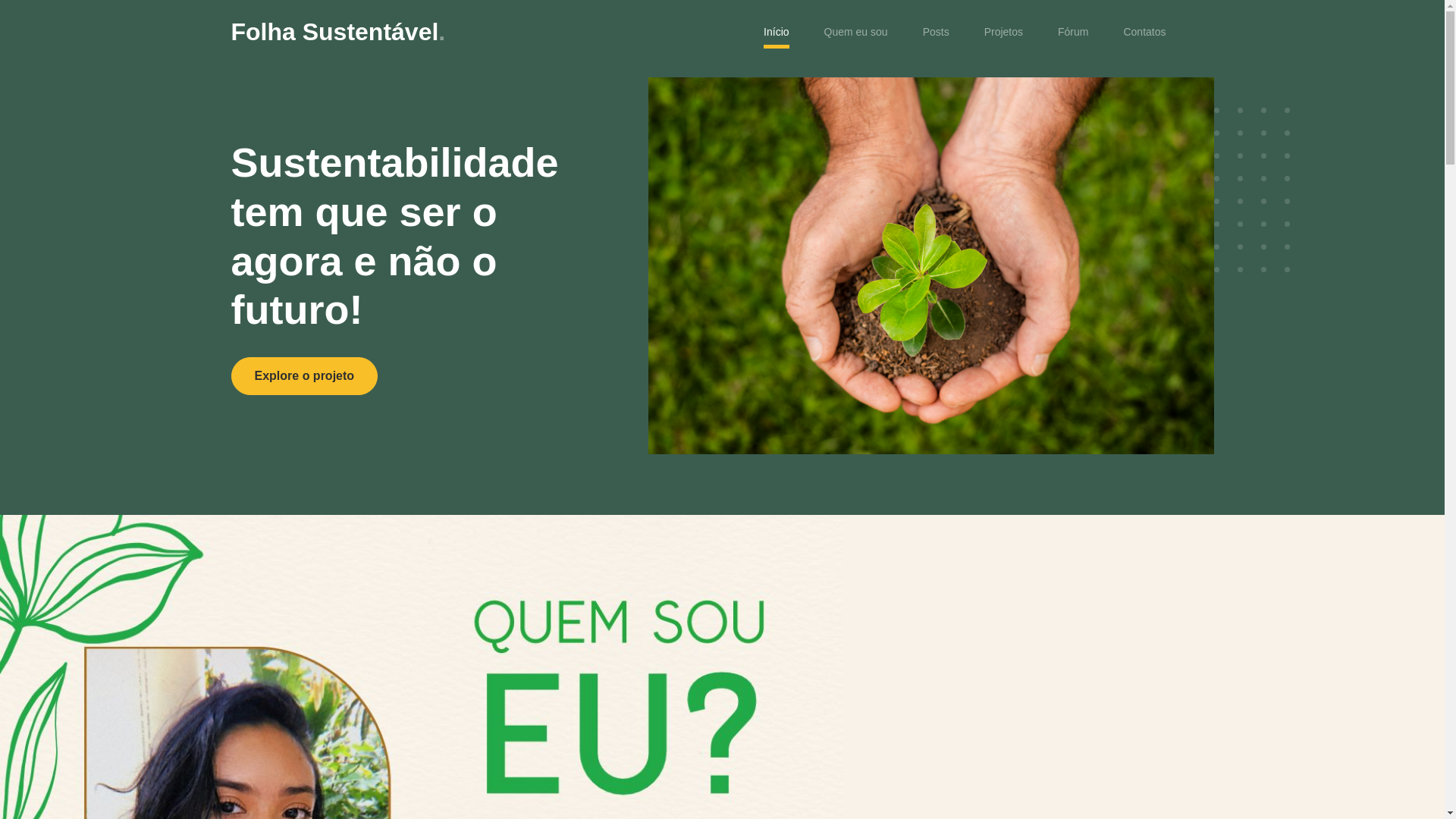 website screenshot of https://folhasustentavel.pages.dev/