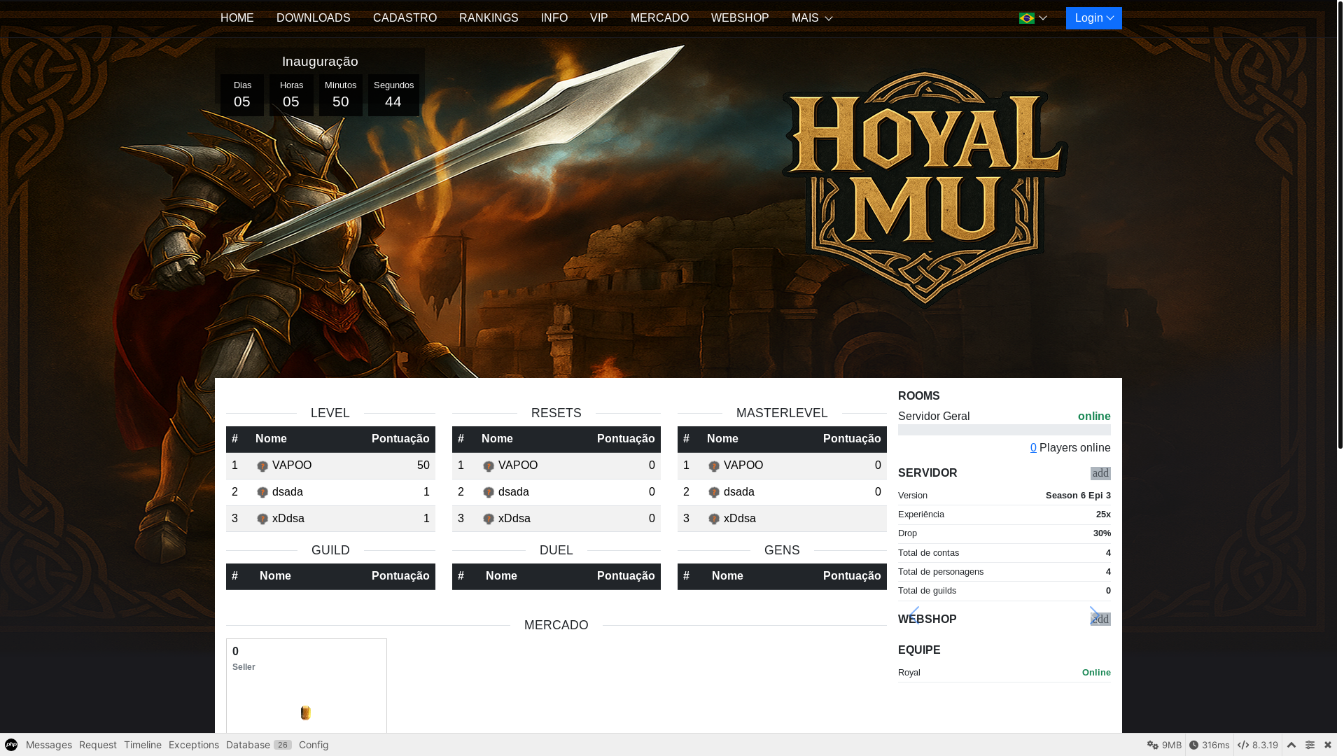 website screenshot of https://hoyalmu.com/