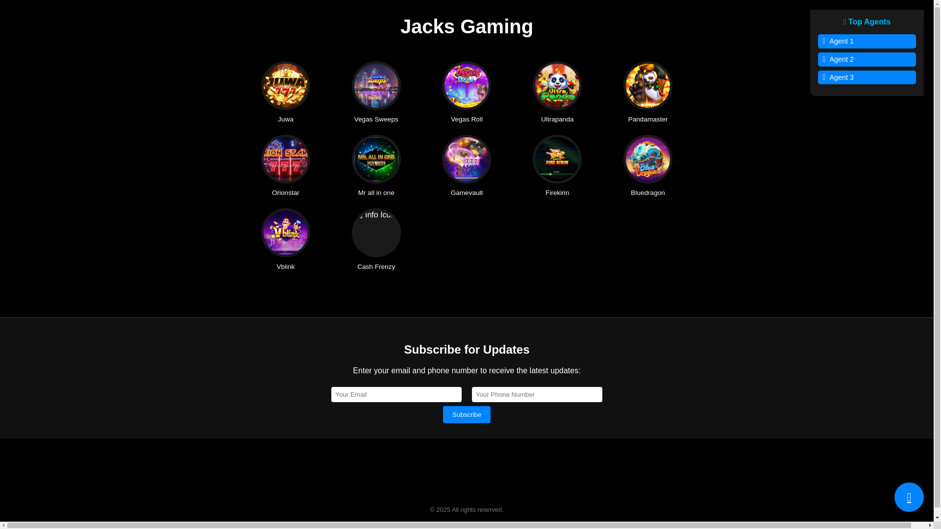 website screenshot of https://jacksgaming.store/