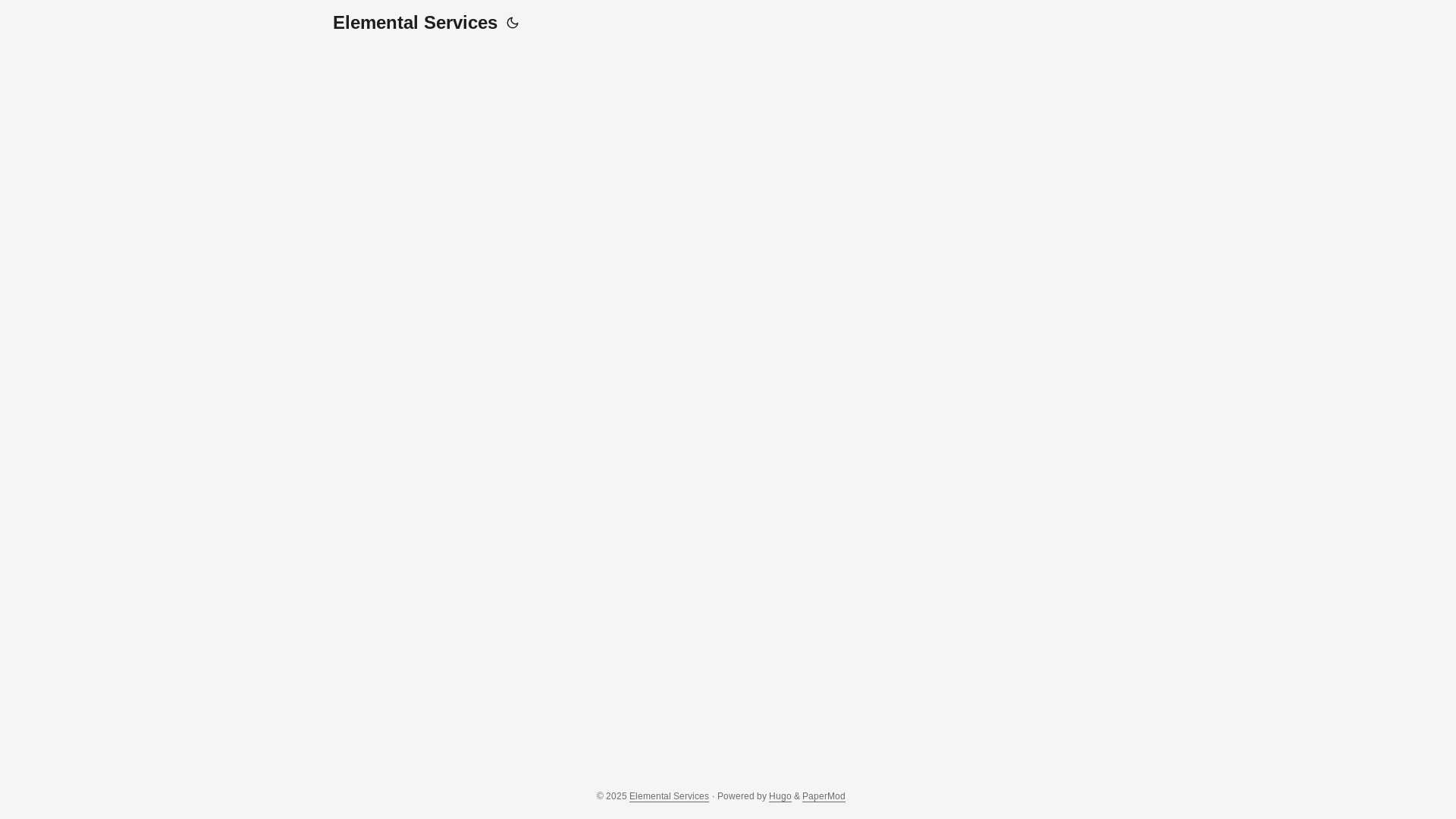 website screenshot of https://elementalservices.nl/
