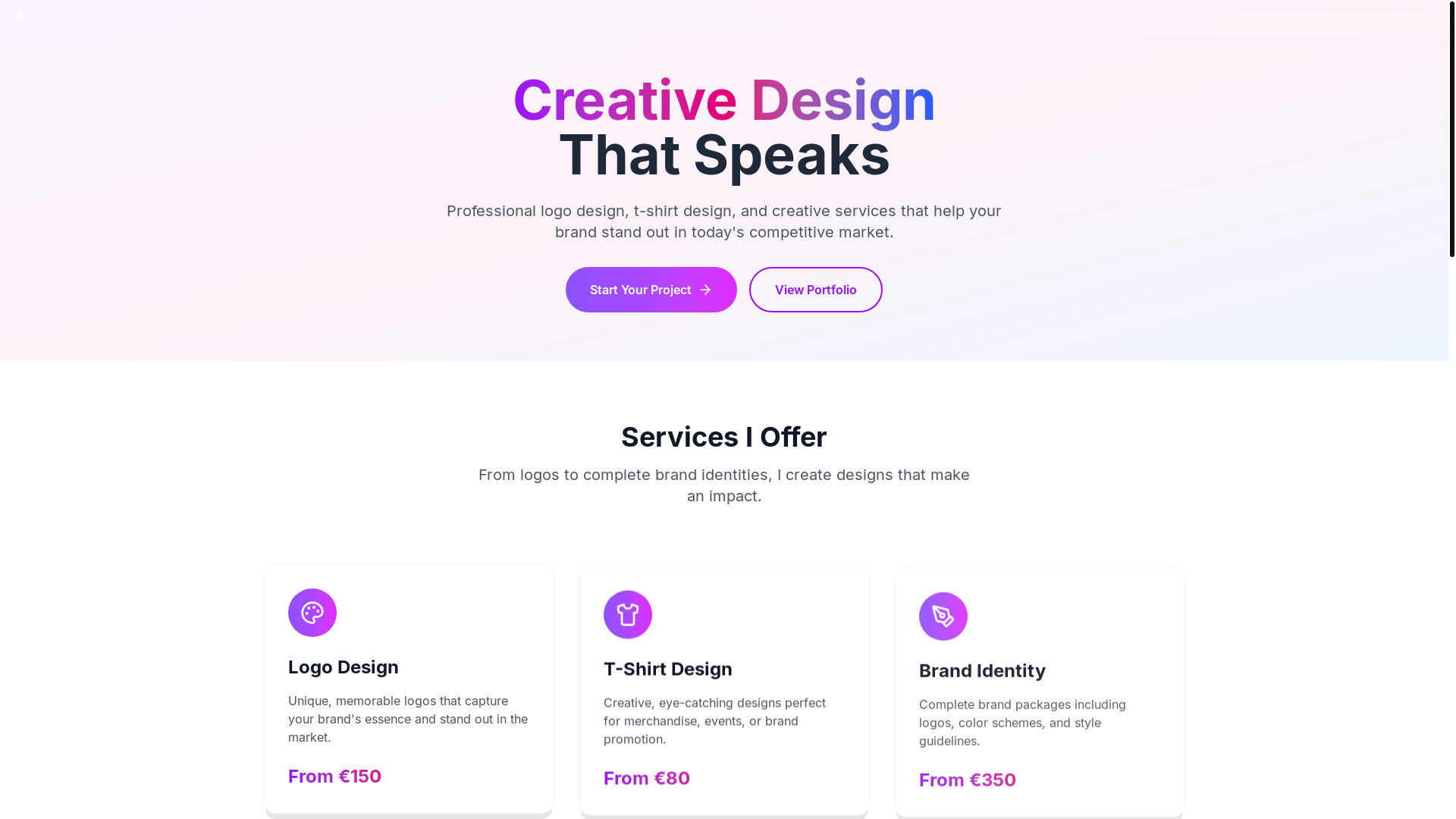 website screenshot of https://farbovova.design/