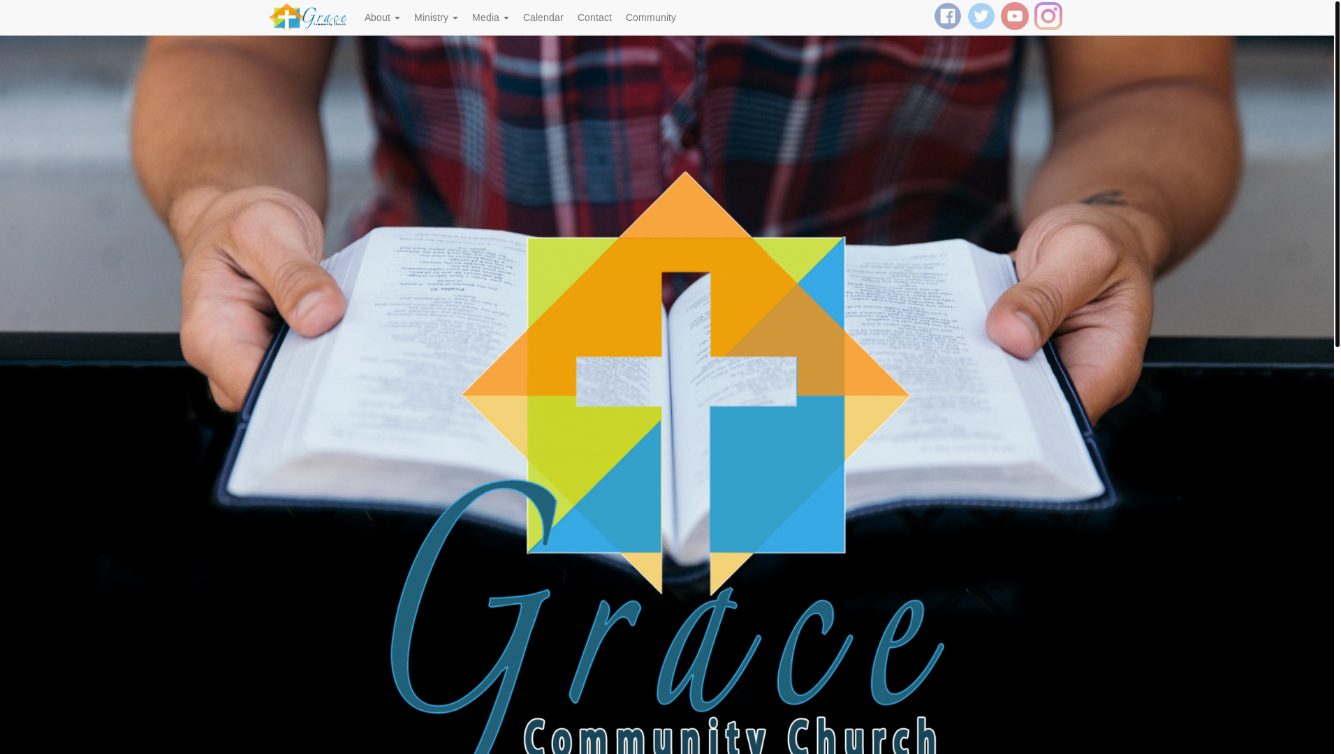 website screenshot of https://gracecommunitync.org/