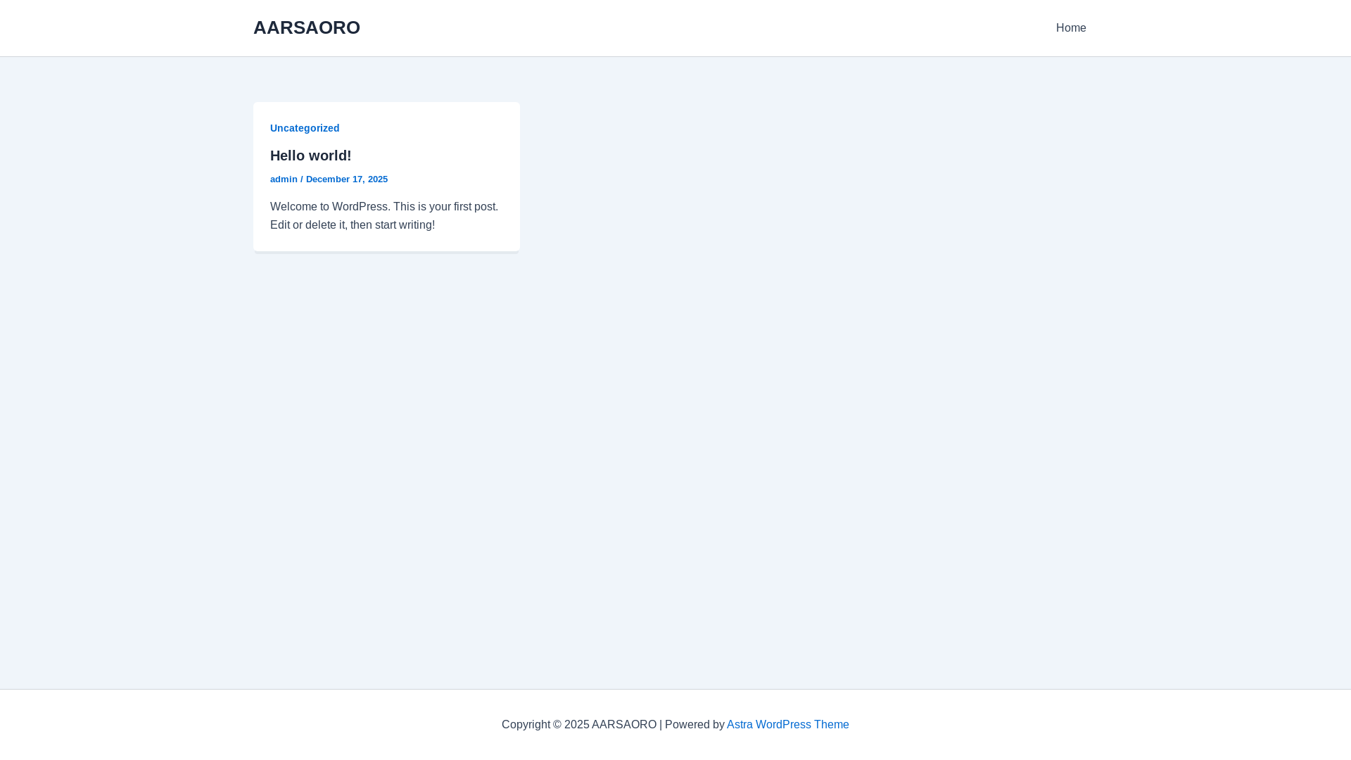 website screenshot of https://aarsaoro.com/
