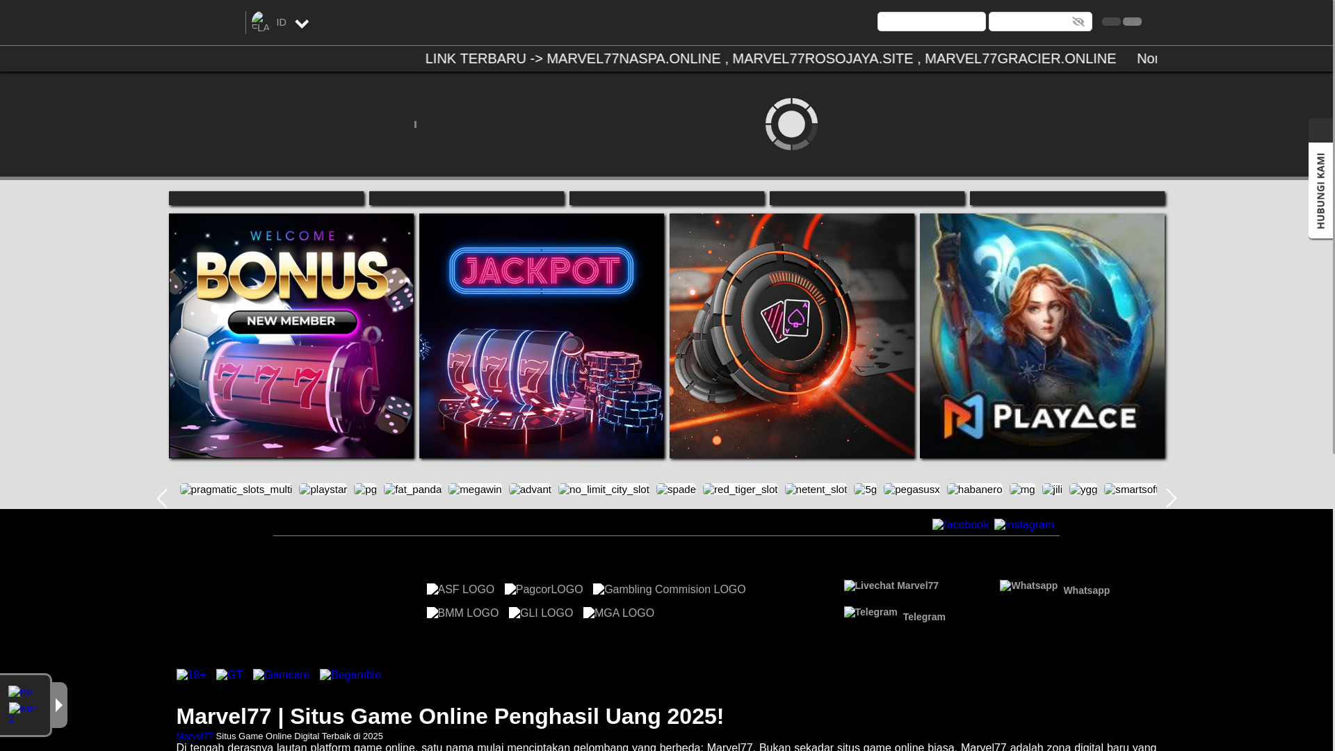 website screenshot of https://marvel77naspa.online/