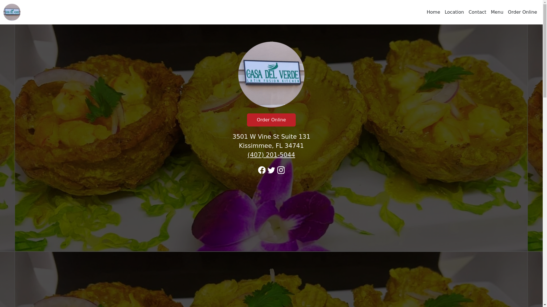 website screenshot of https://casadelverdefl.com/