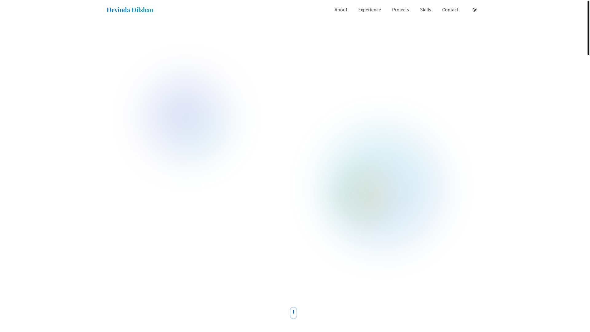 website screenshot of https://devinda-dilshan.dev/