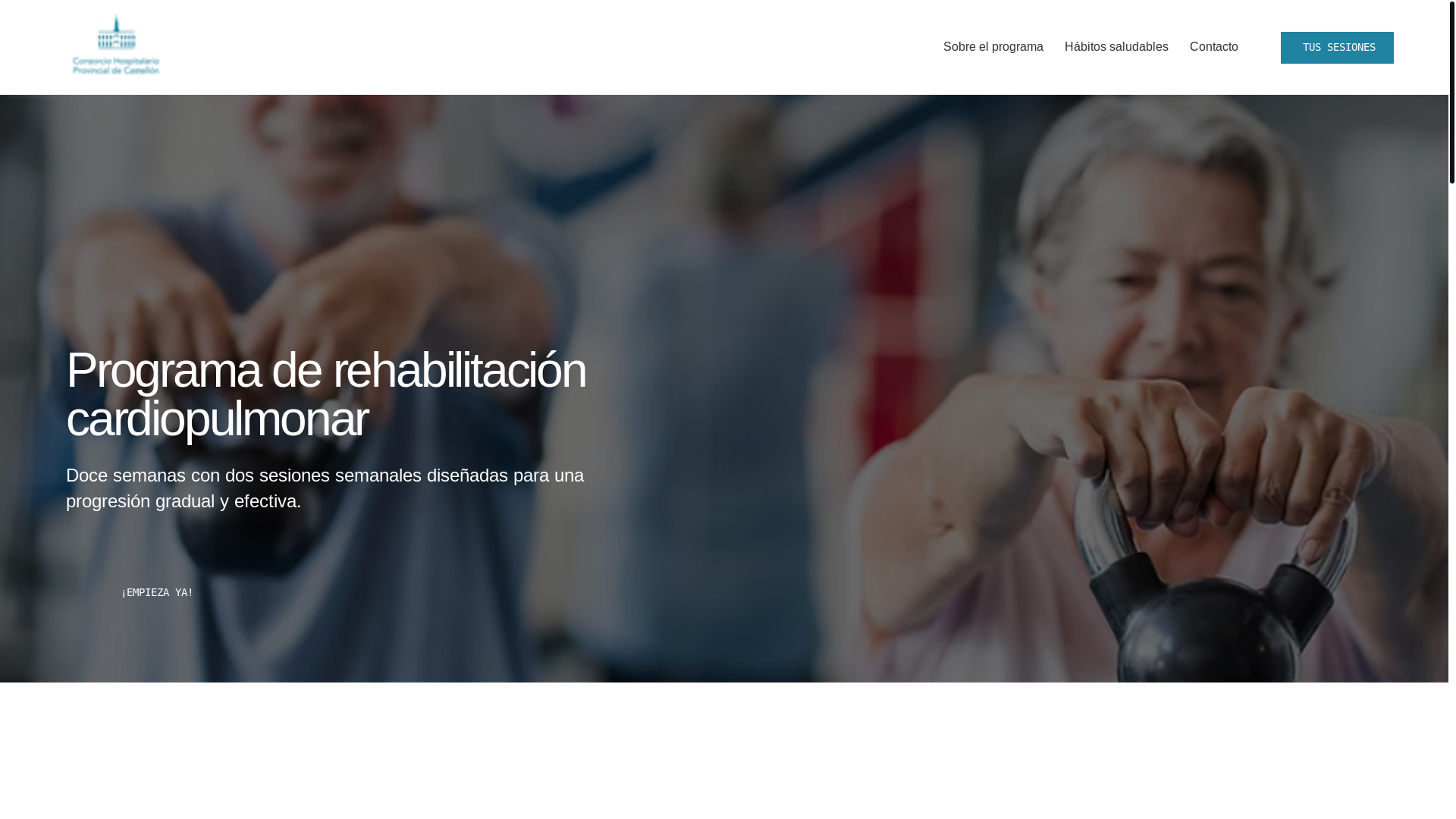 website screenshot of https://rehabilitacionepoc.com/
