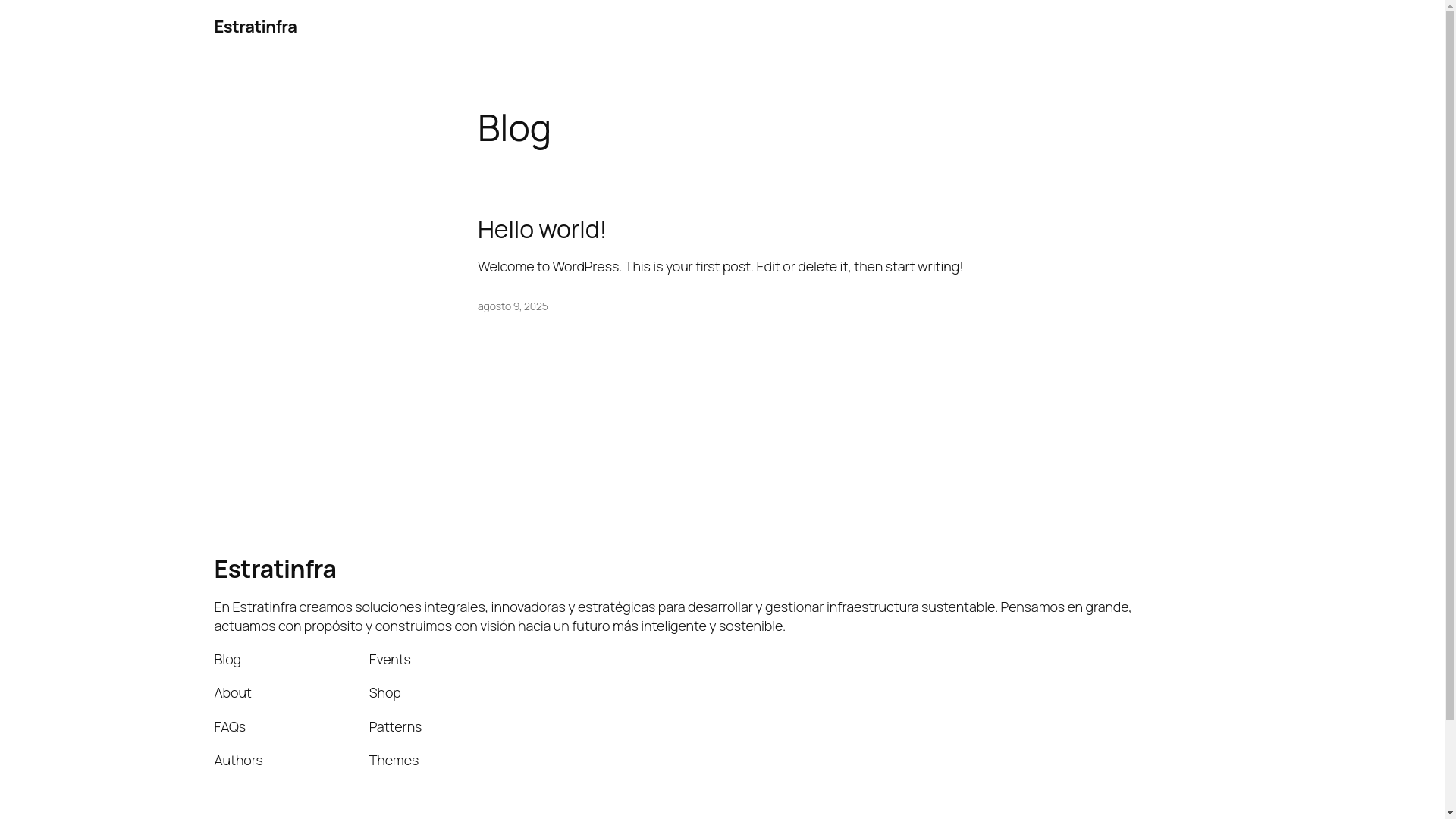 website screenshot of https://estratinfra.mx/