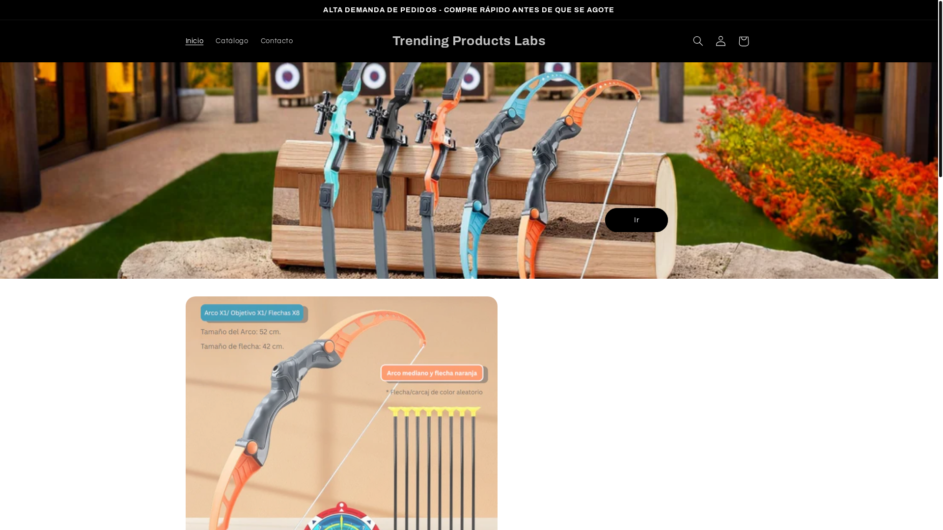 website screenshot of https://trendingproductslabs.com/