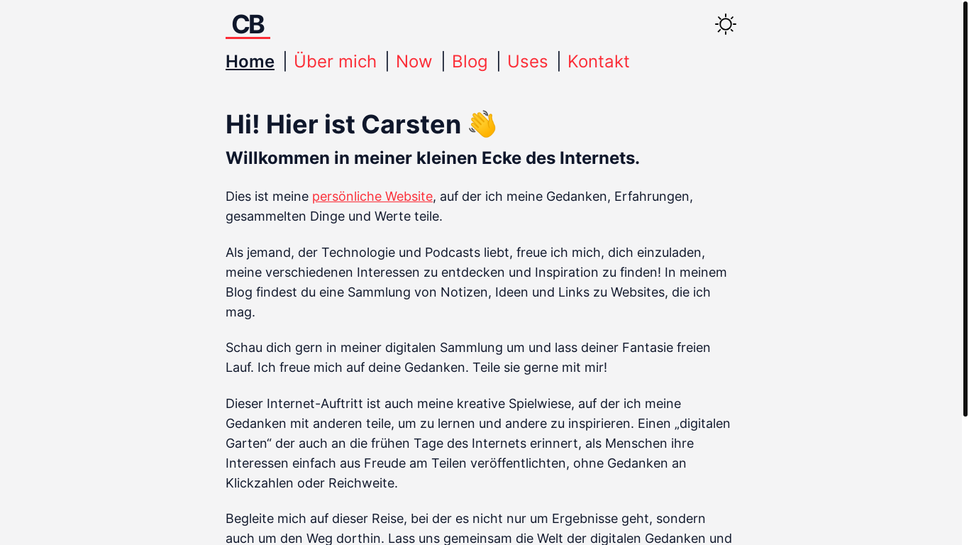 website screenshot of https://cbrueggenolte.de/