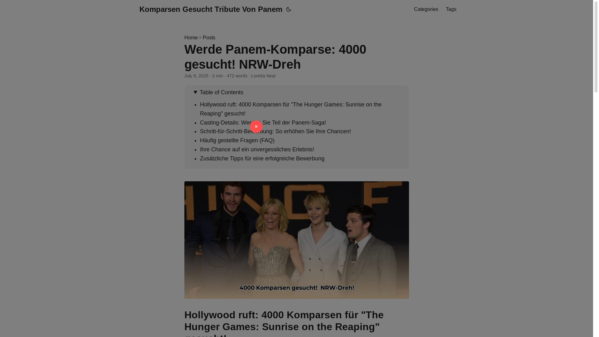 website screenshot of https://komparsen-gesucht-tribute-von-panem.pages.dev/