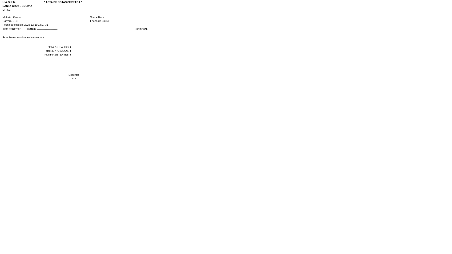 website screenshot of https://perfil.uagrm.edu.bo/docentes/actas_notas/print_actas.php
