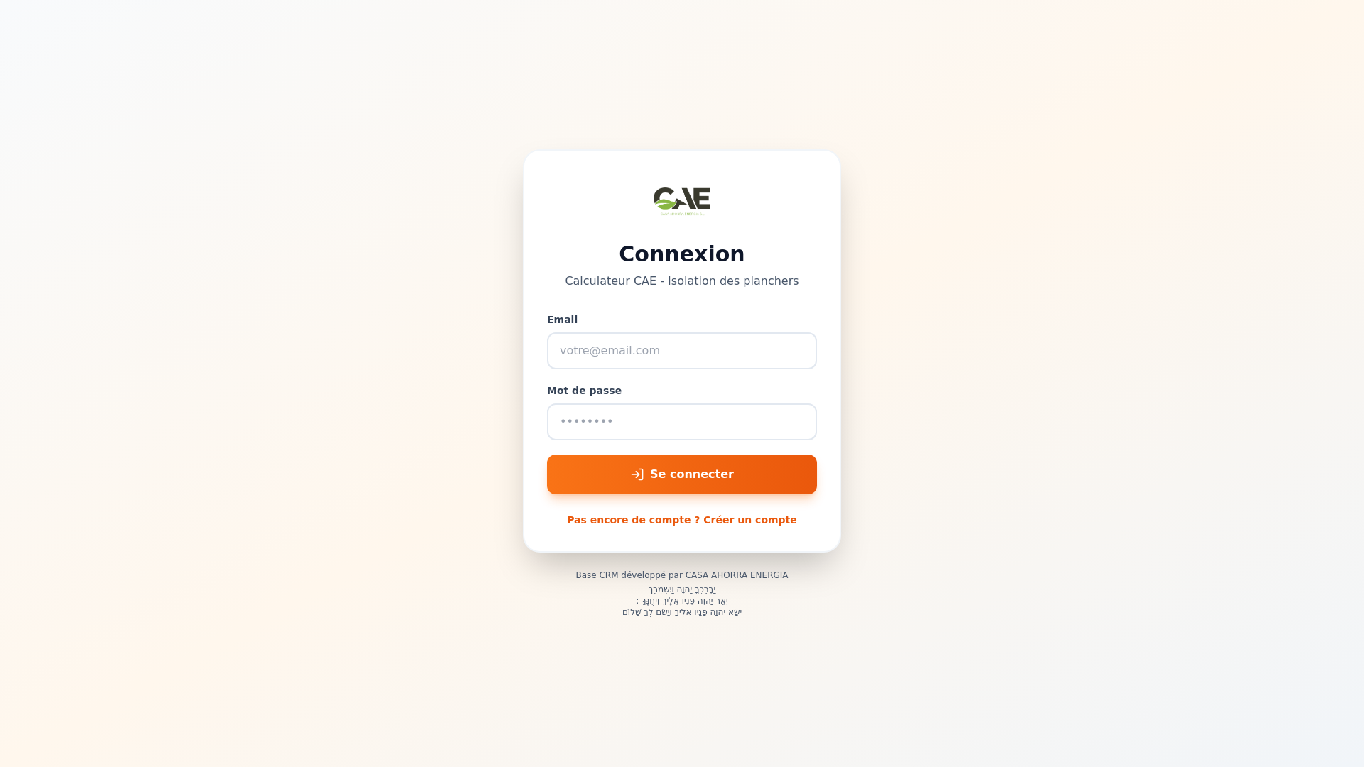website screenshot of https://crm-cae.com/