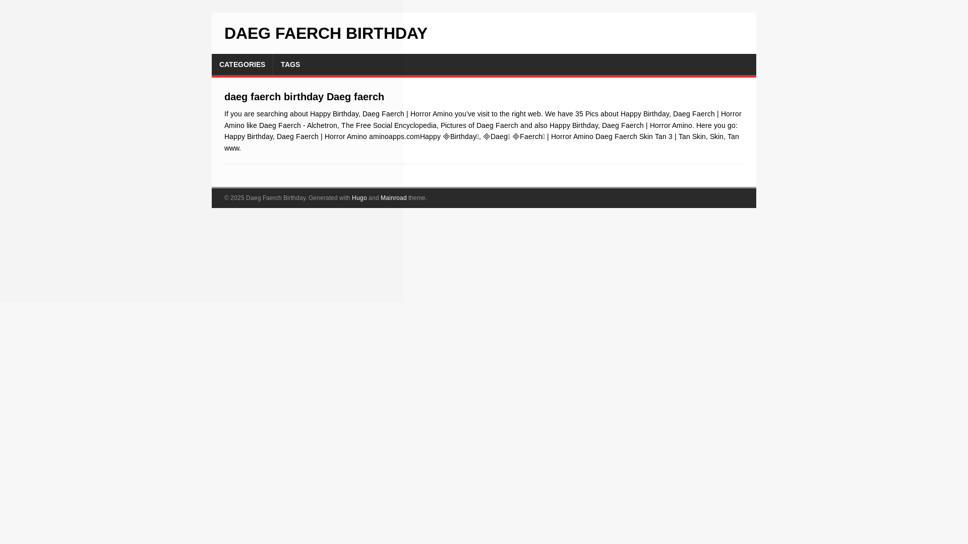 website screenshot of https://daeg-faerch-birthday.pages.dev/