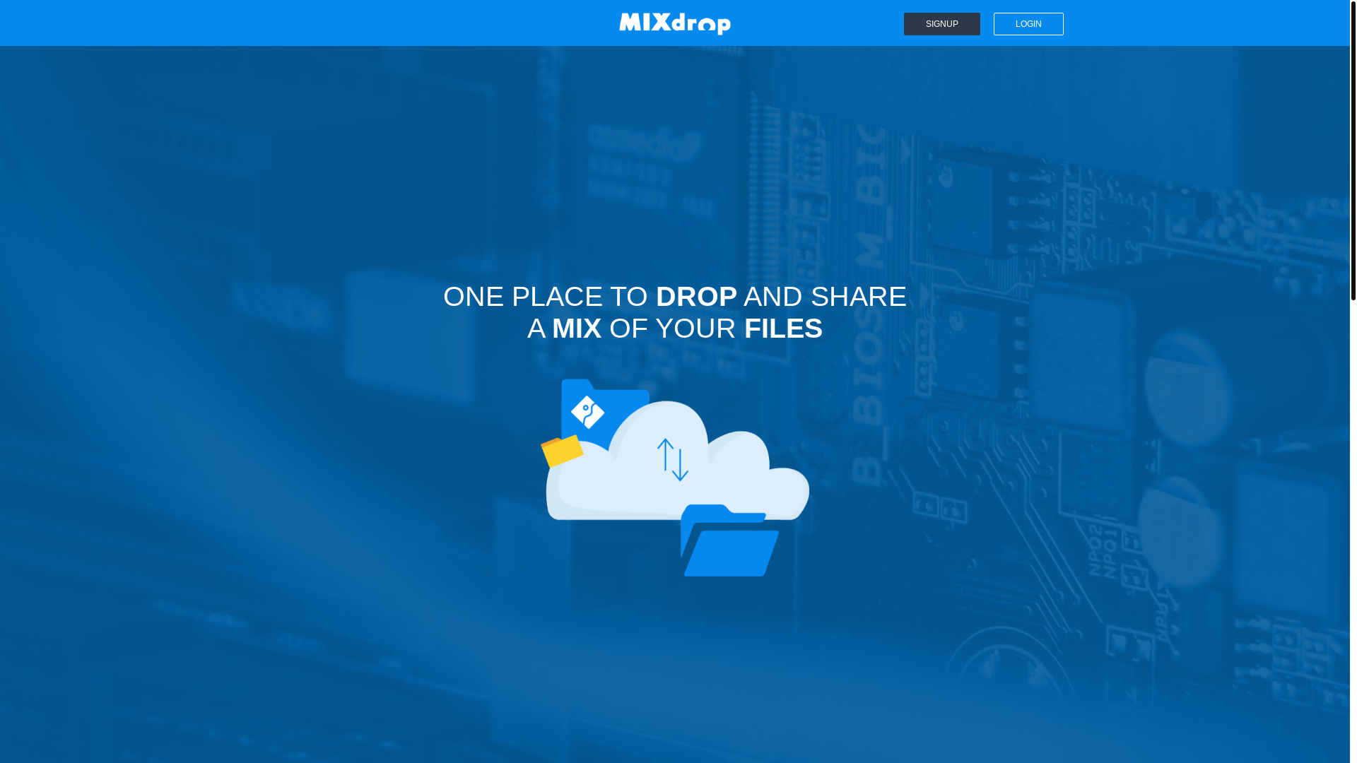 website screenshot of https://mixdrop.sn/