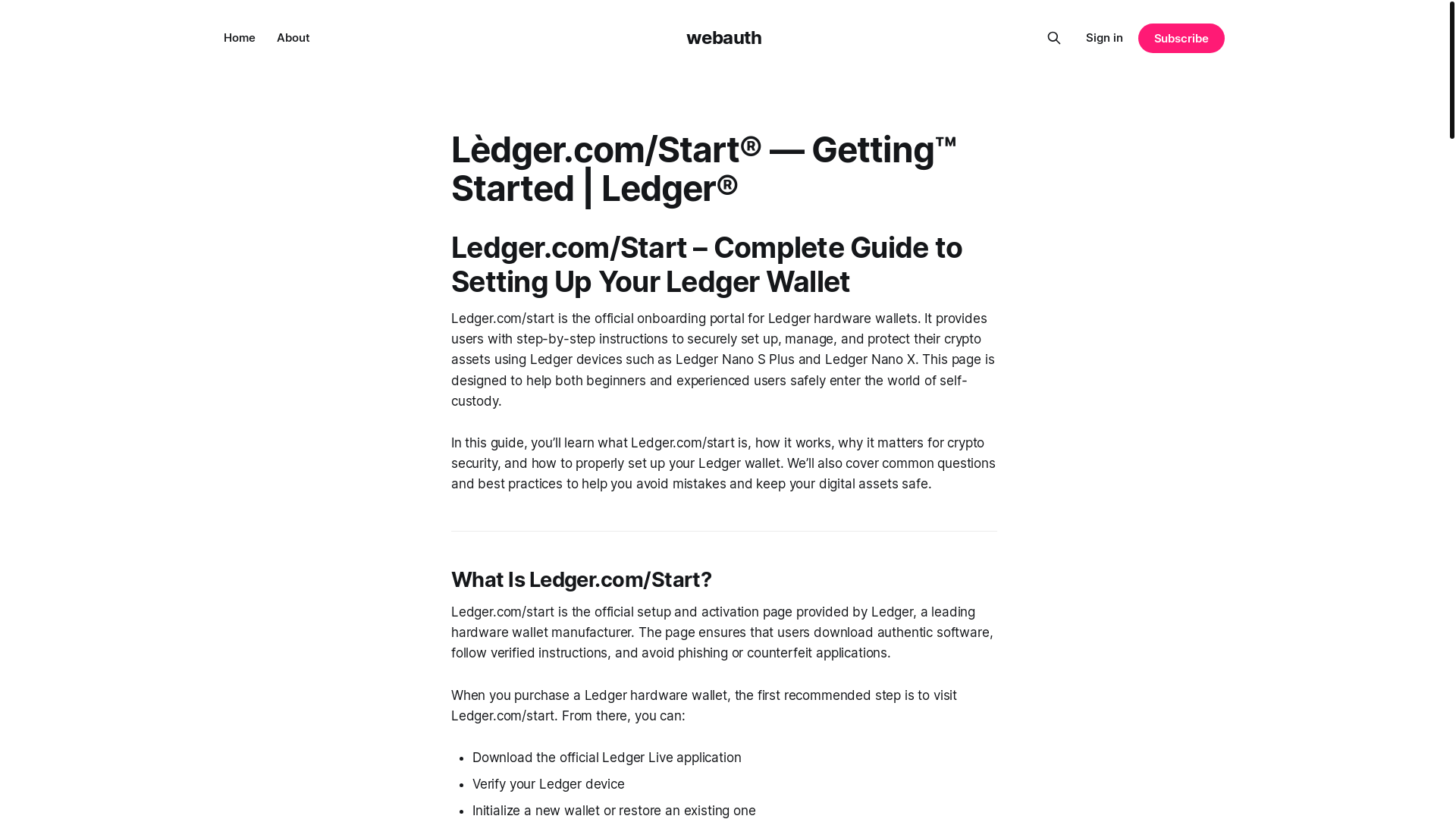 website screenshot of https://homeportal.ghost.io/start-en-us/
