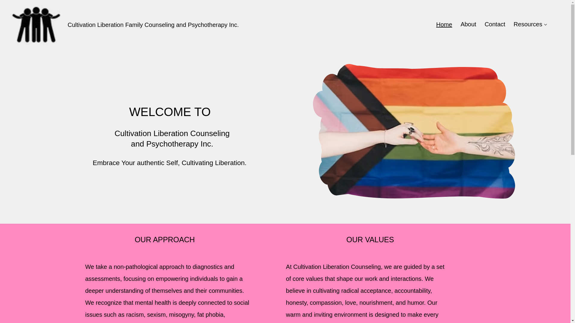 website screenshot of https://cultivationliberation.com/