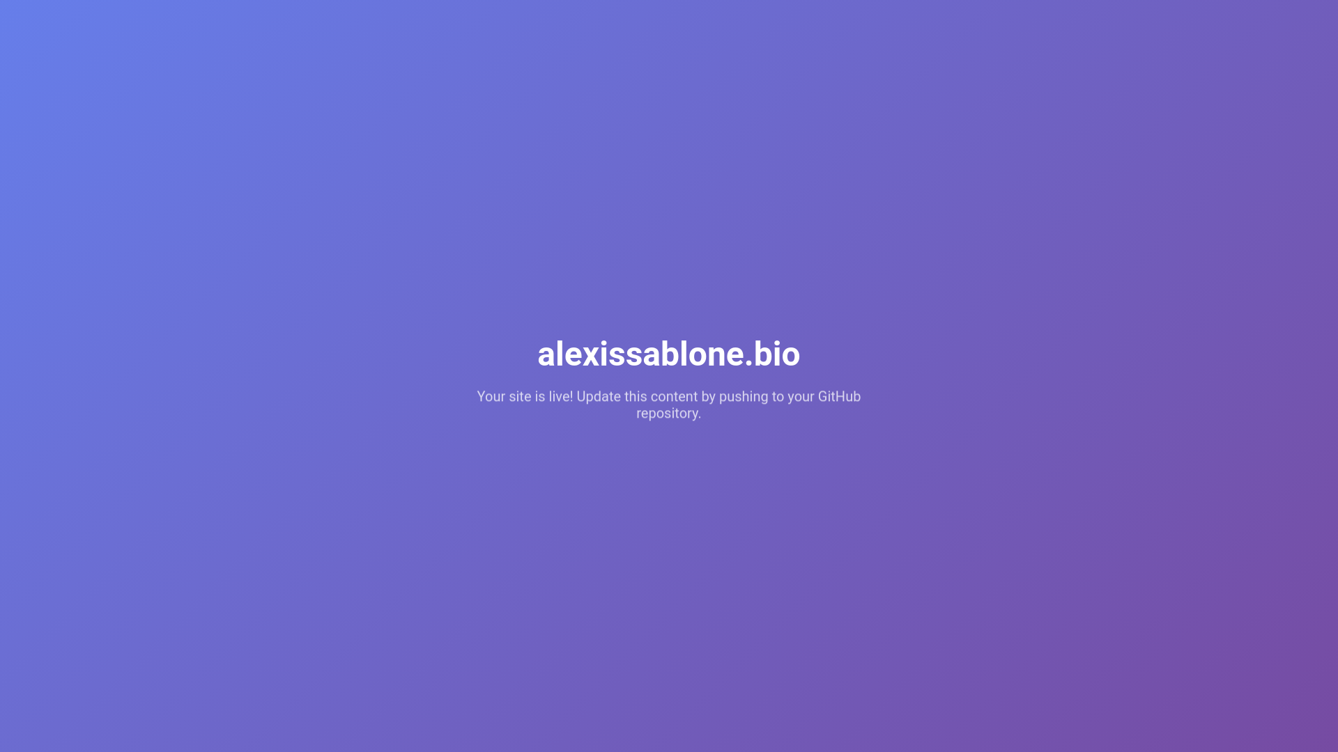 website screenshot of https://alexissablone-bio.pages.dev/