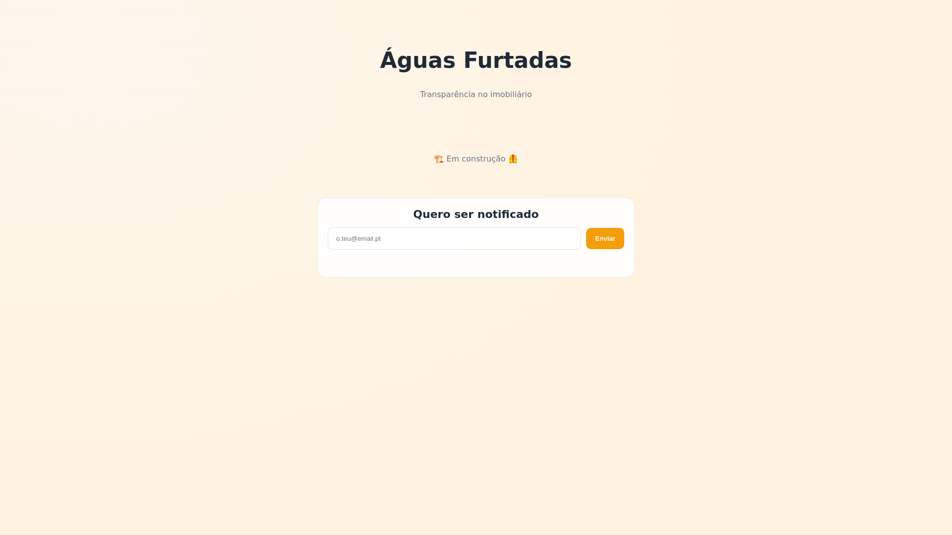 website screenshot of https://aguasfurtadas-pt.pages.dev/