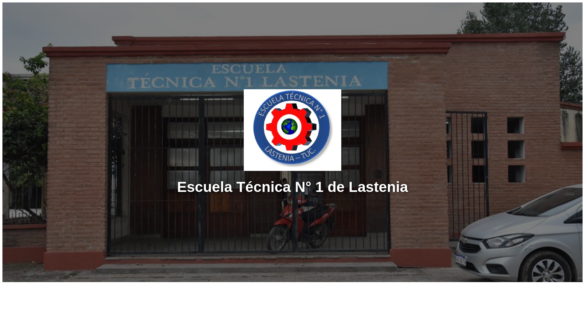 website screenshot of https://tecnica1lastenia.edu.ar/