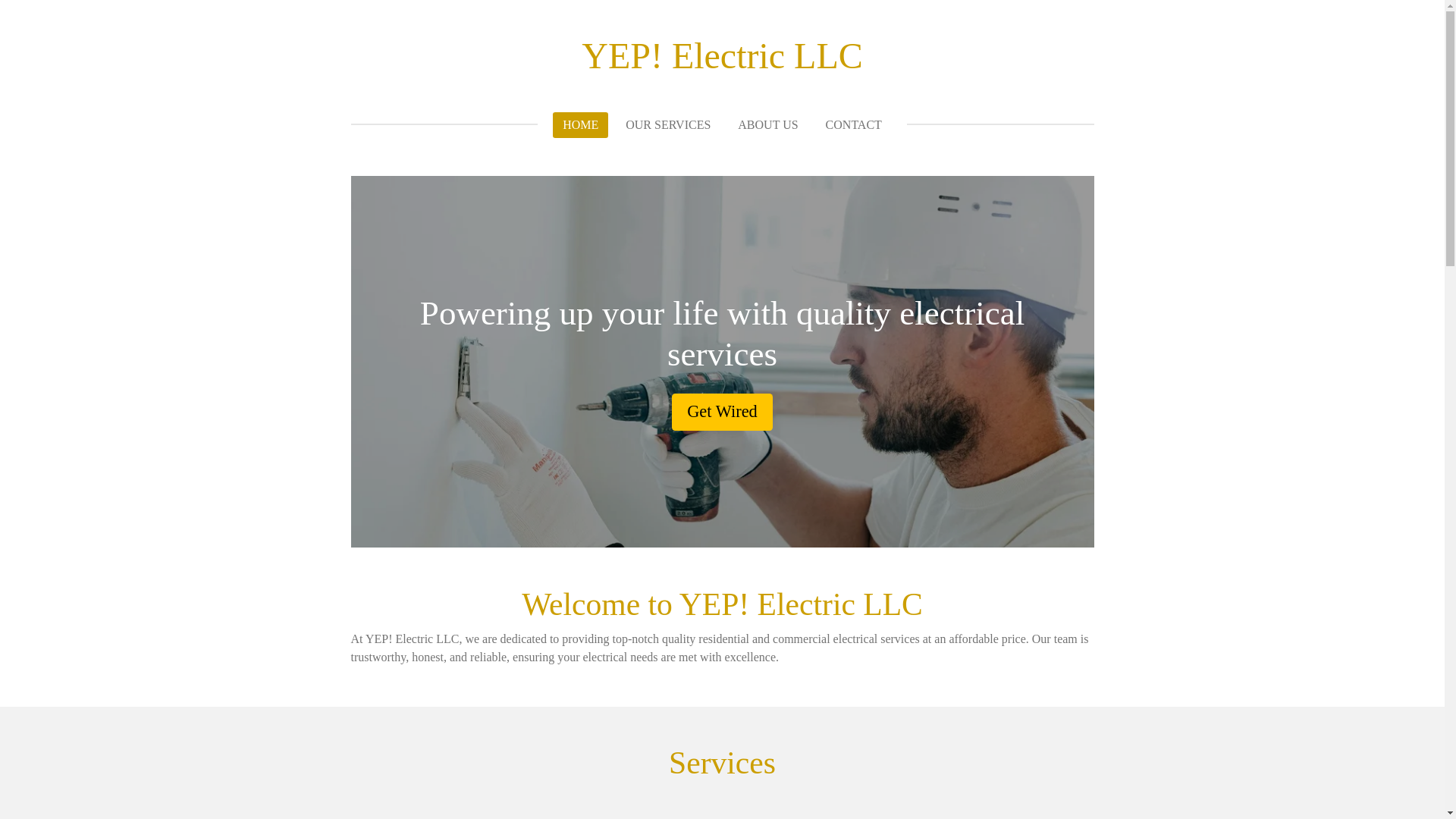 website screenshot of https://yepelectricllc.com/
