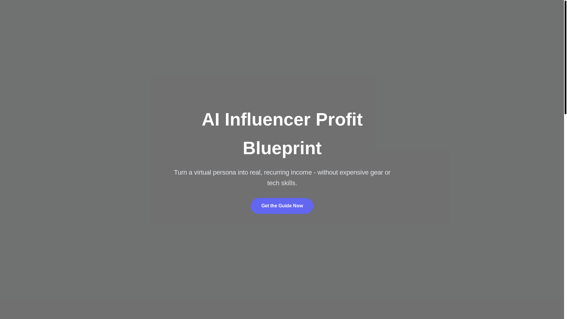 website screenshot of https://aiinfluencerprofit.com/