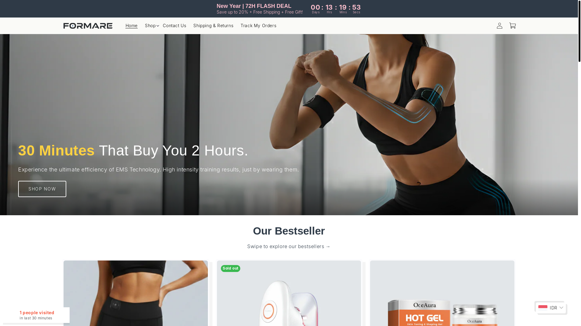 website screenshot of https://formareofficial.com/