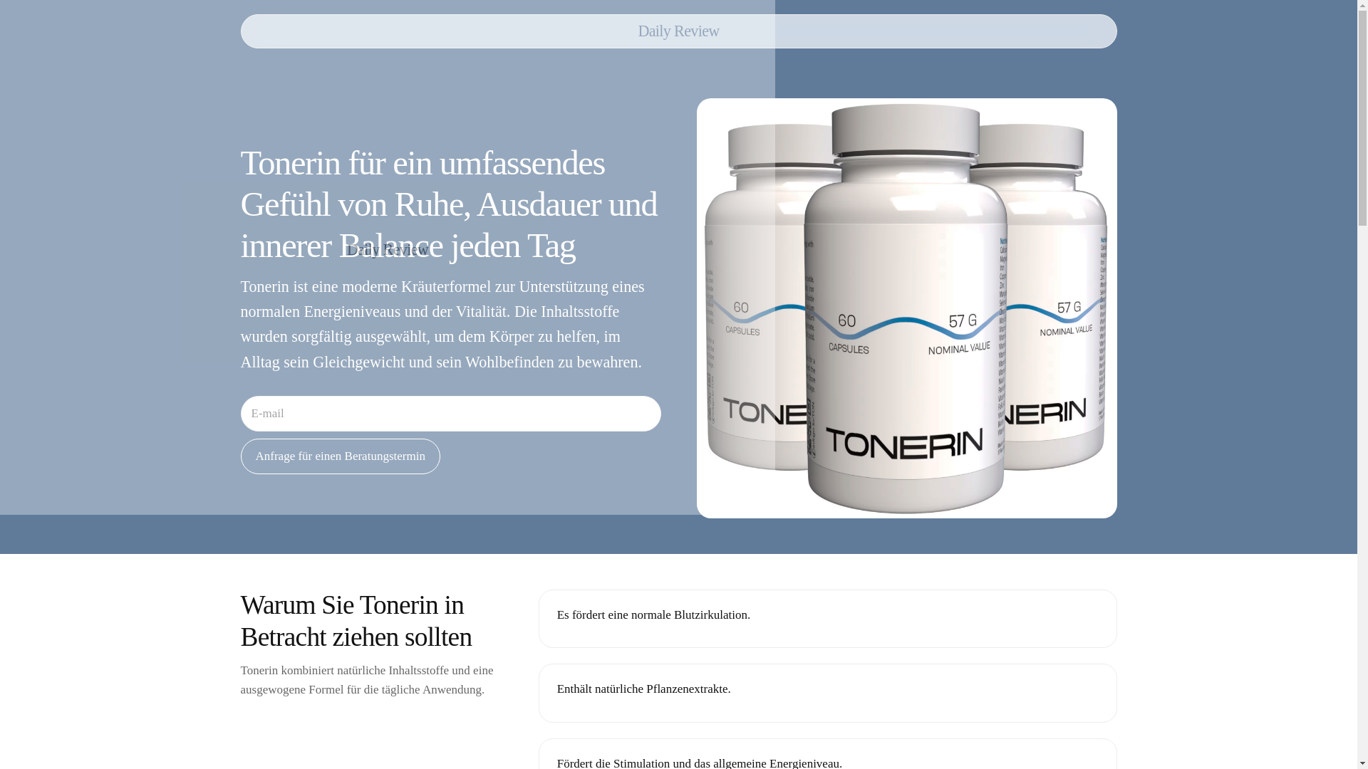 website screenshot of https://dailyreviewguide.info/