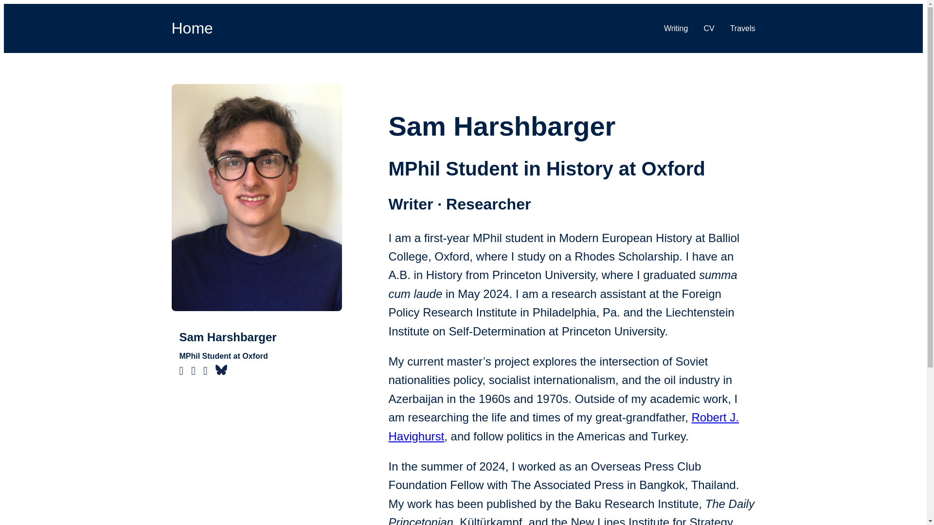 website screenshot of https://sharshbarger.pages.dev/