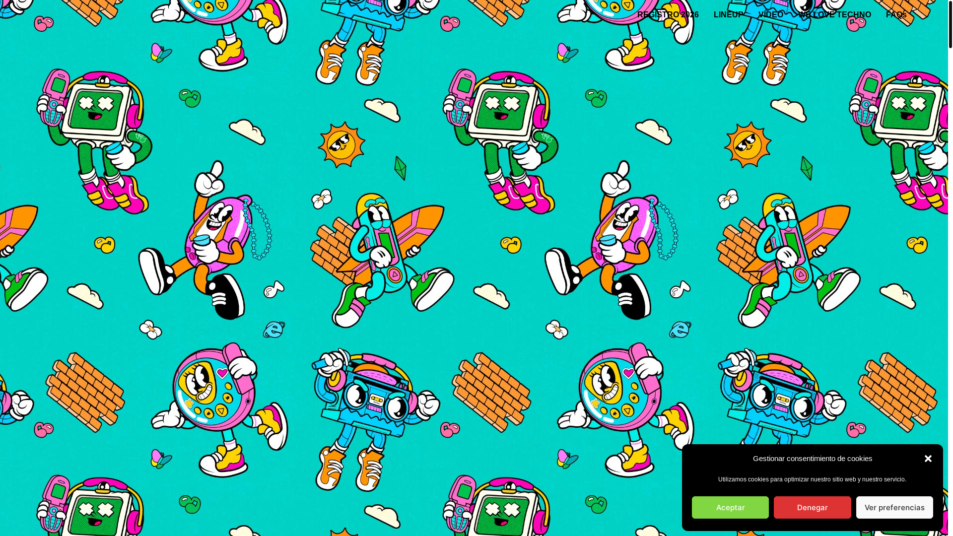 website screenshot of https://lovethetwentiesmadrid.es/