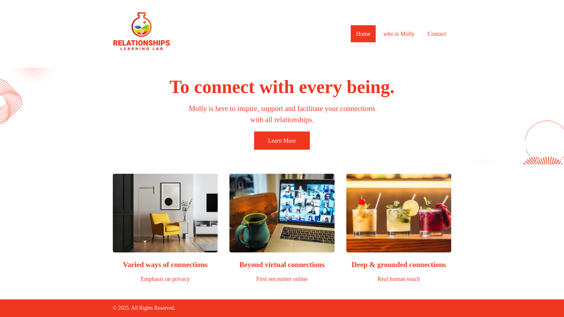 website screenshot of https://relationshipslearninglab.com/