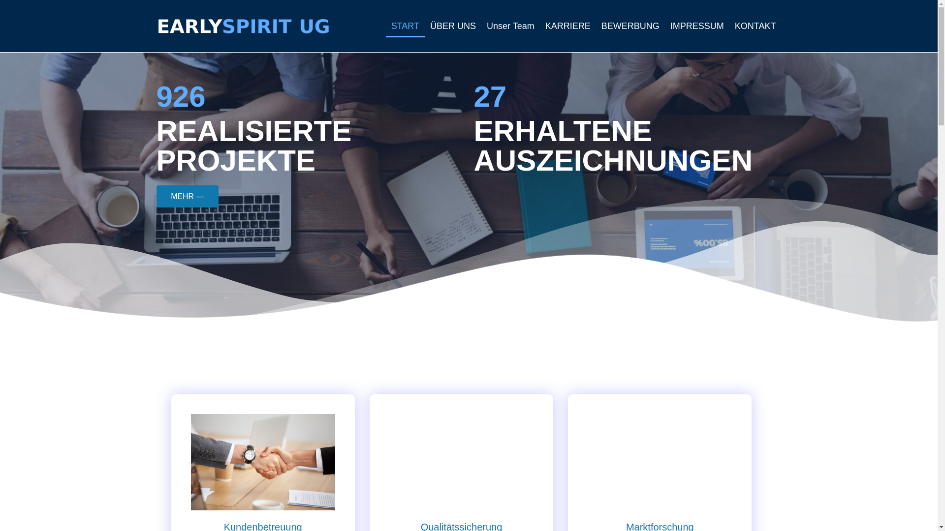 website screenshot of https://early-spirit.com/